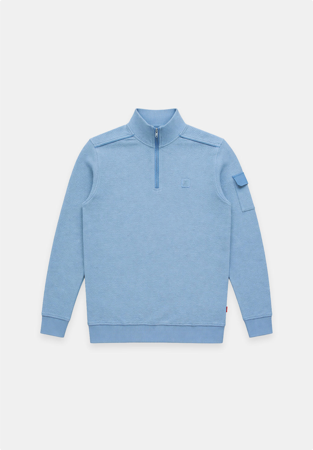 Grant – Jacquard Stripe Half Zip Sweat