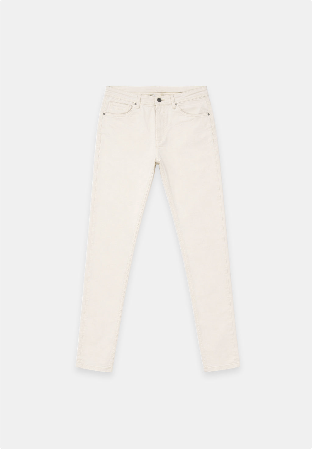 Regular fit garment dyed 5-pocket broek