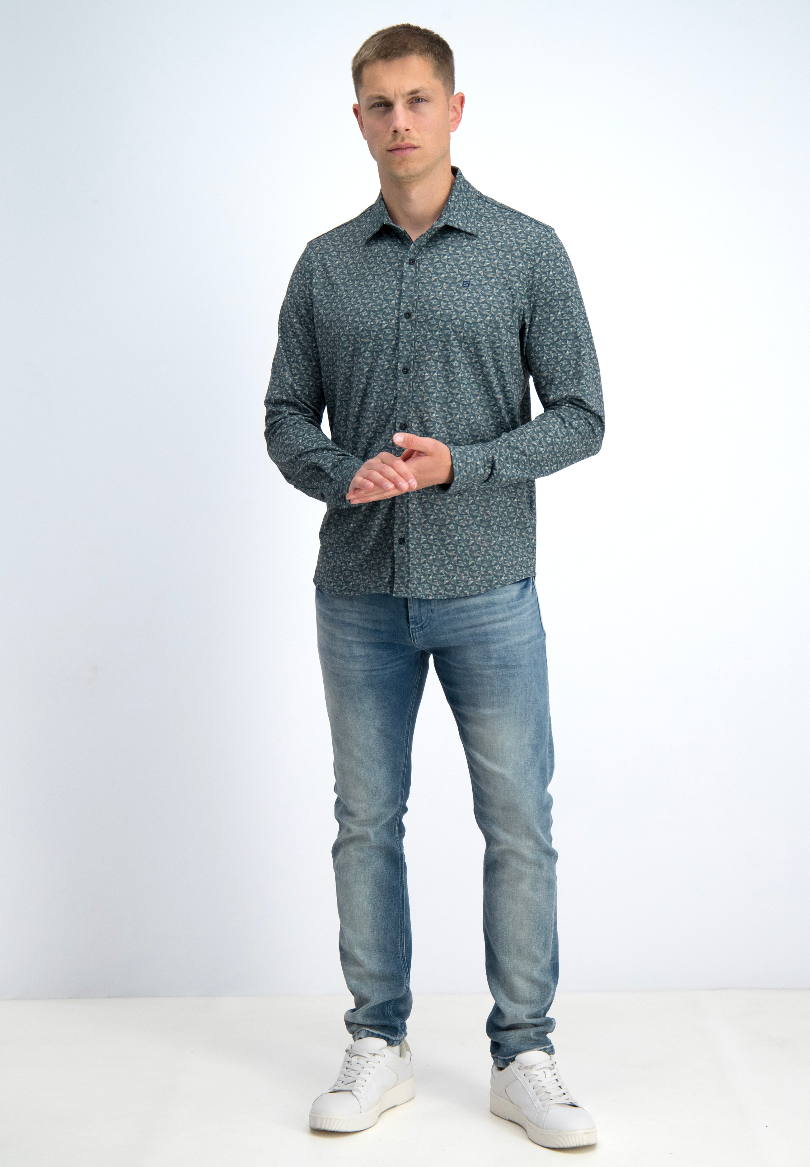 Jersey overhemd printed