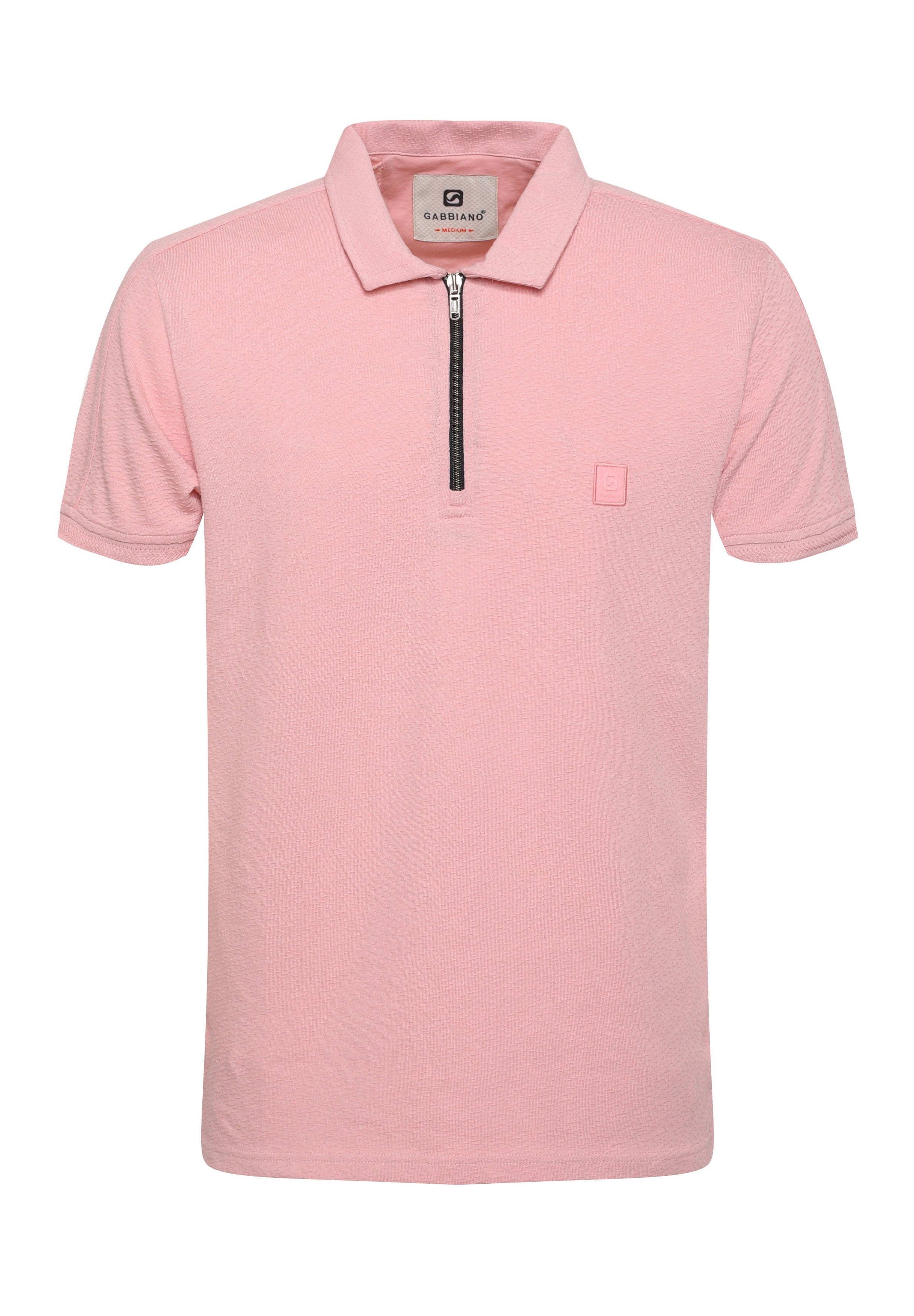 Polo jacquard met rits