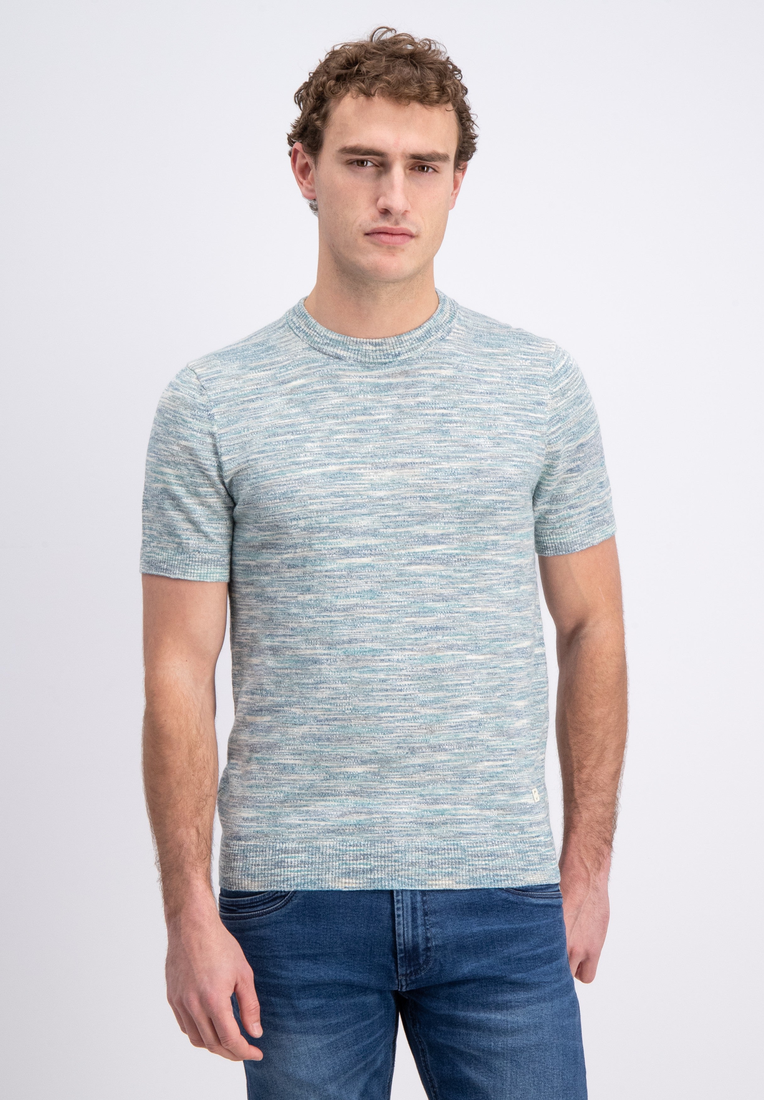 Astor - Gebreid Slub T-shirt