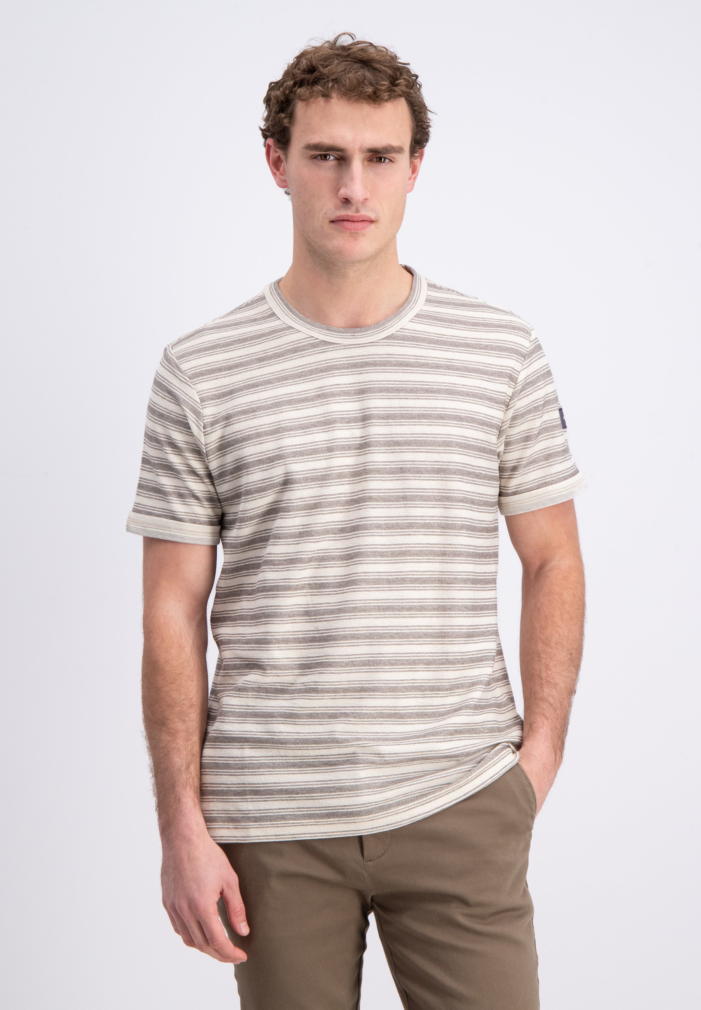 Sovla – Jacquard striped T-shirt