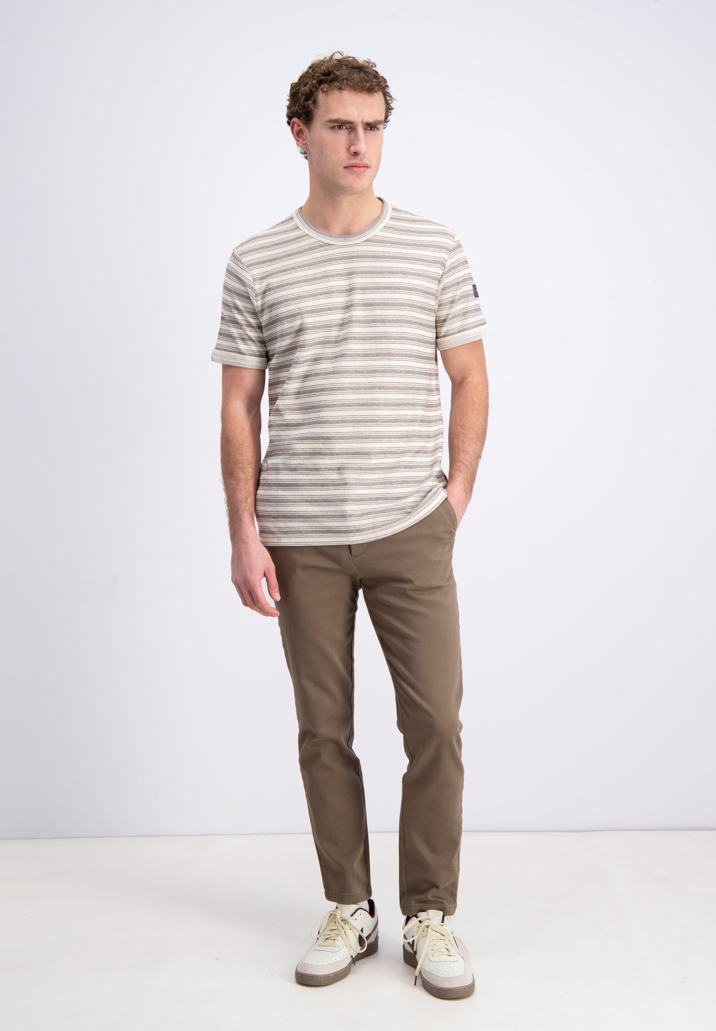 Sovla – Jacquard striped T-shirt