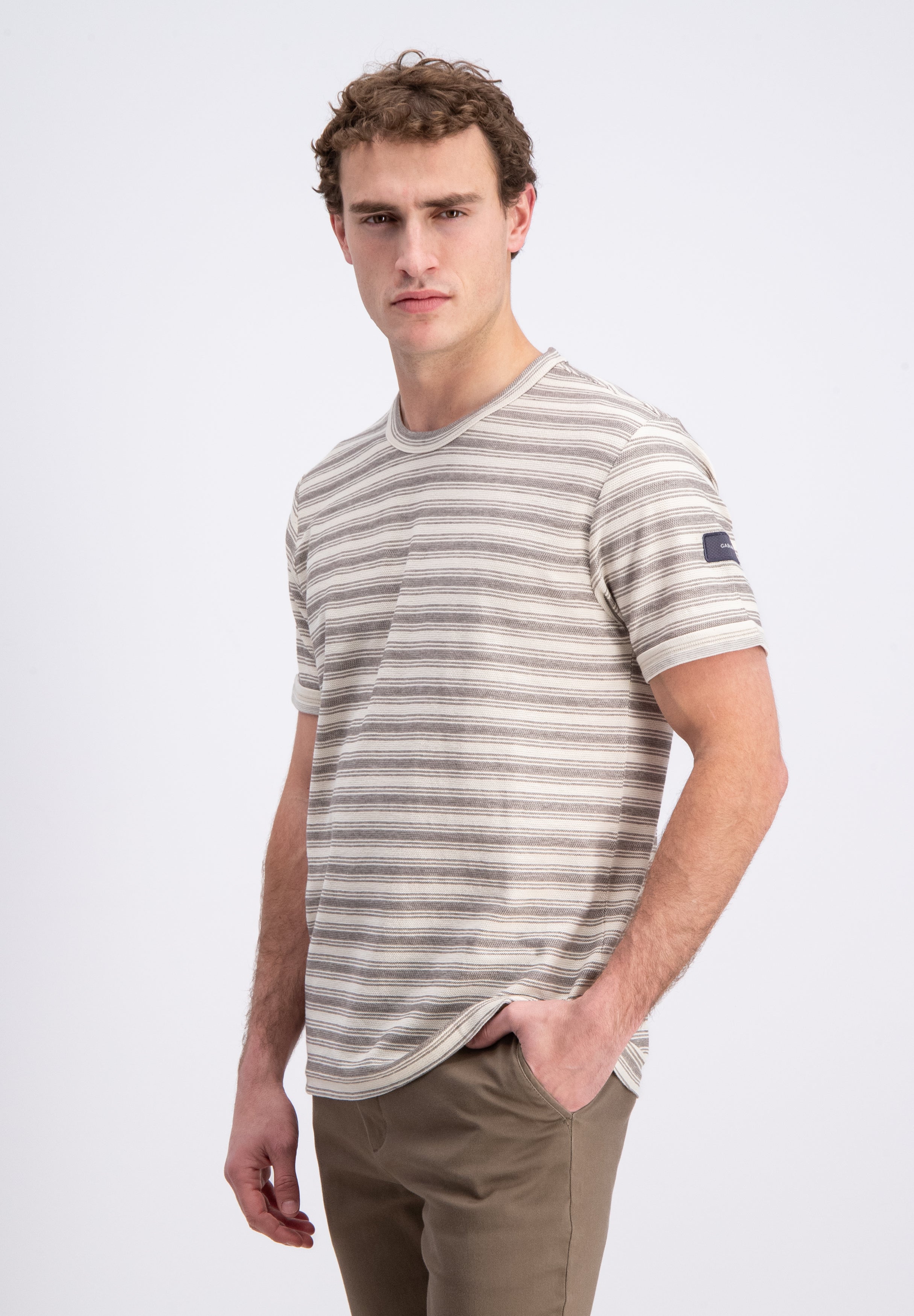 Sovla – Jacquard striped T-shirt