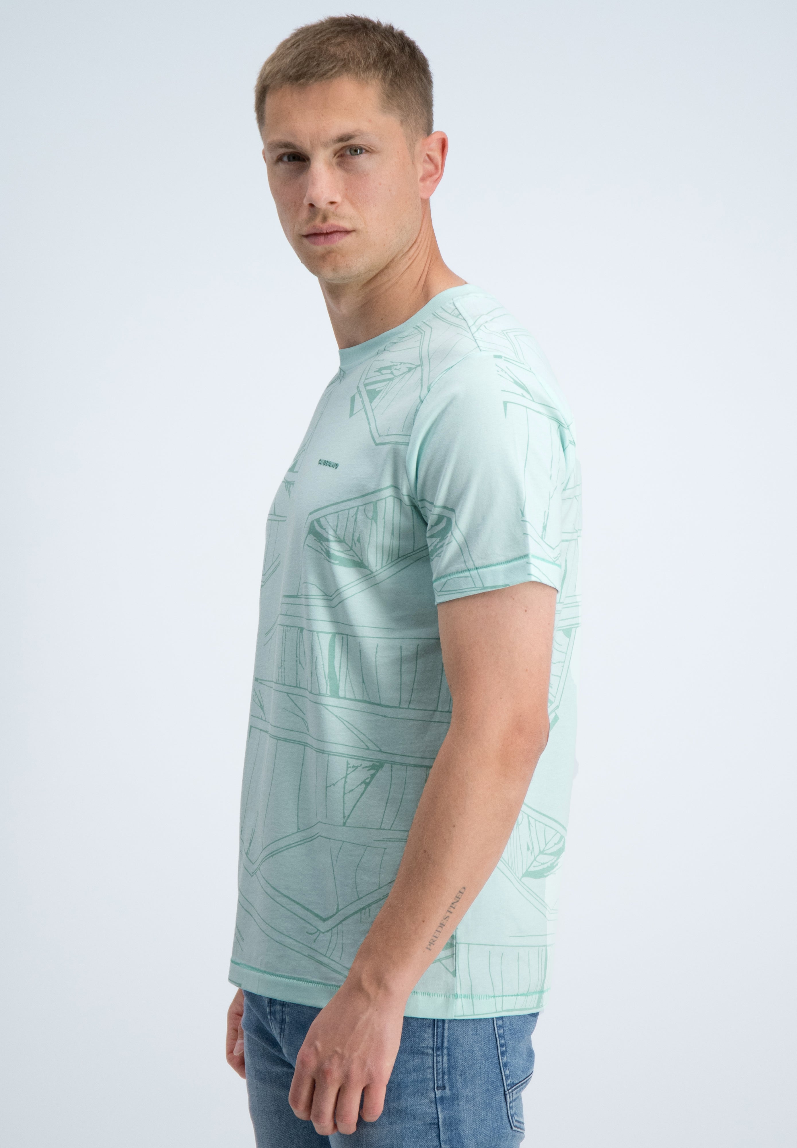 Regular fit t-shirt all over print