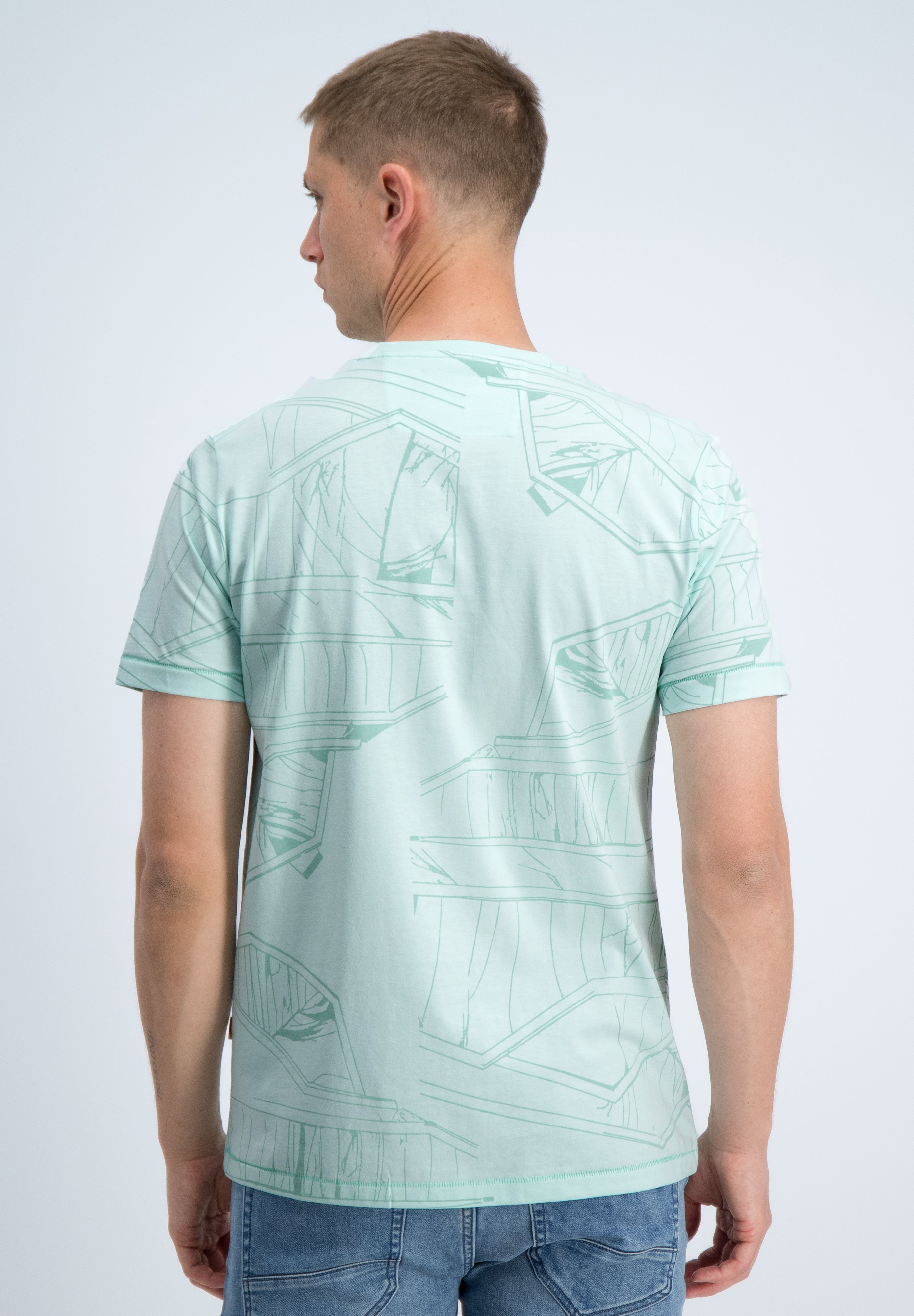 Regular fit t-shirt all over print