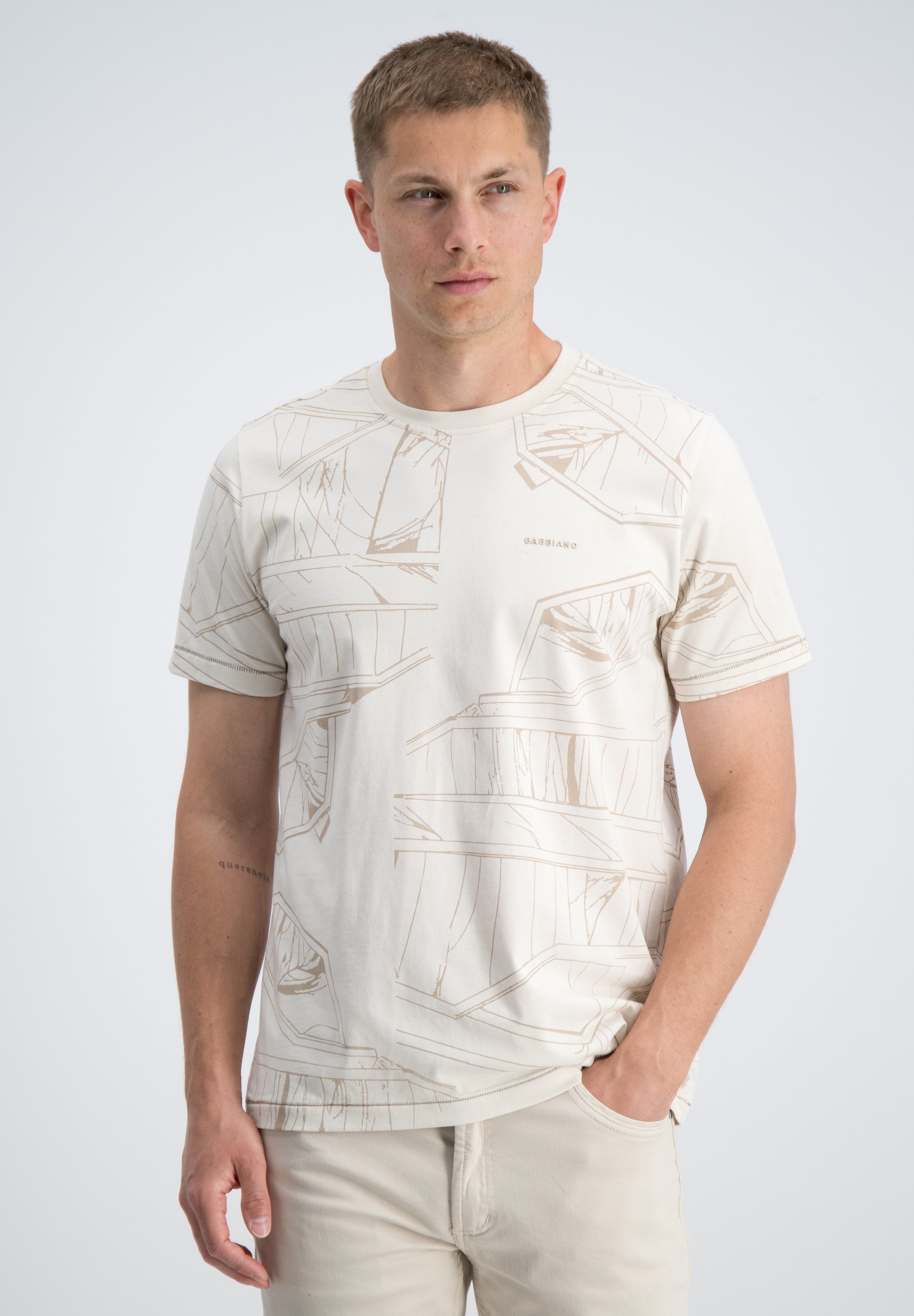 Regular fit t-shirt all over print
