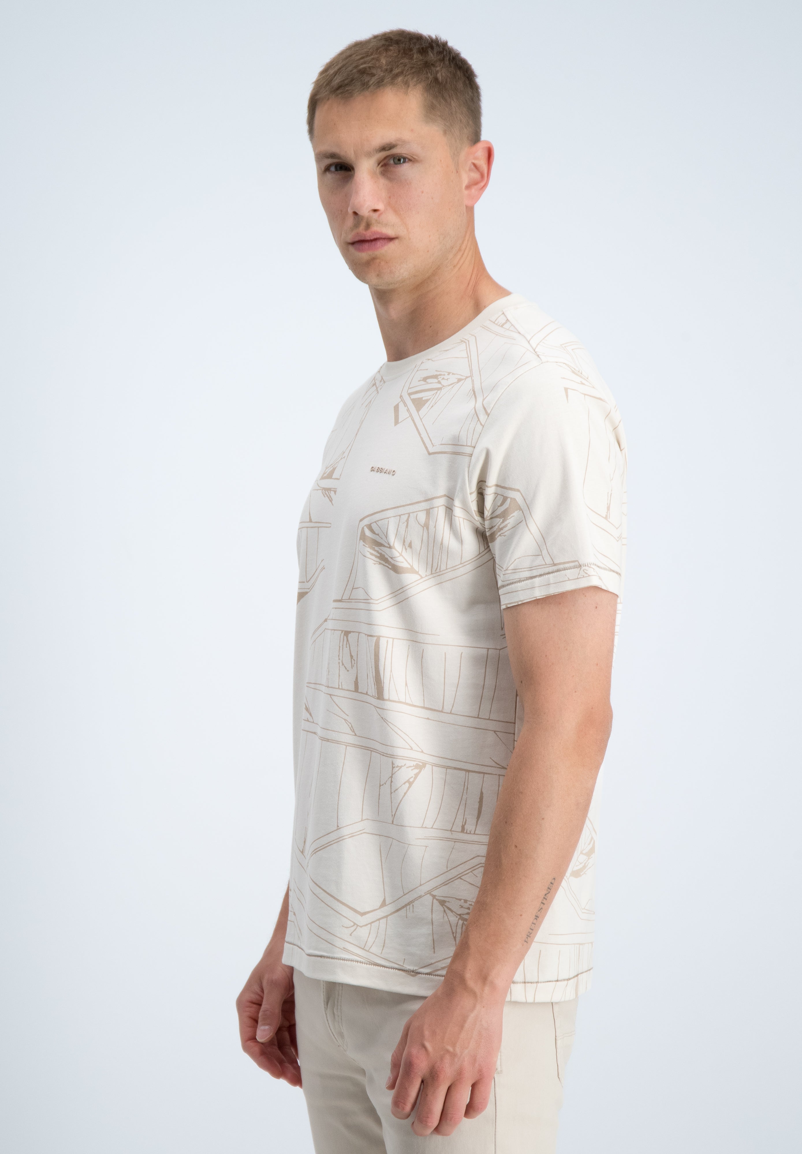 Regular fit t-shirt all over print