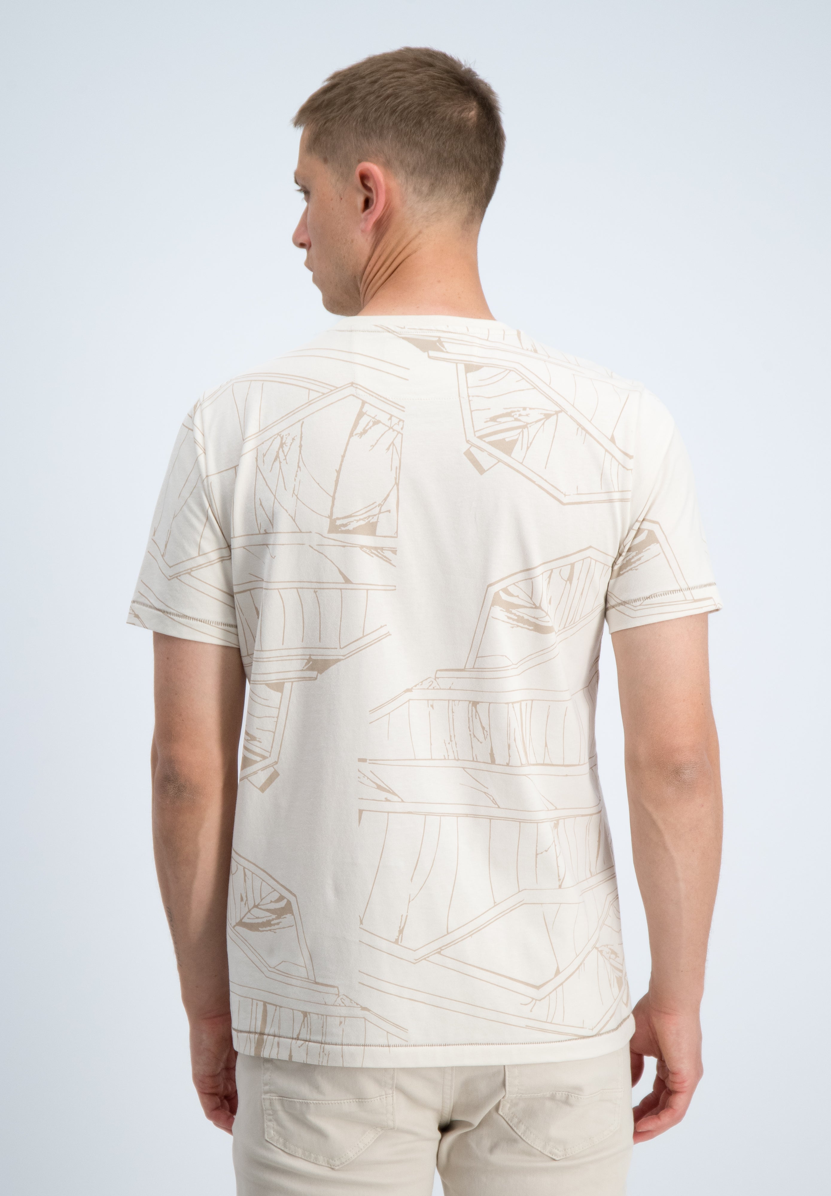 Regular fit t-shirt all over print