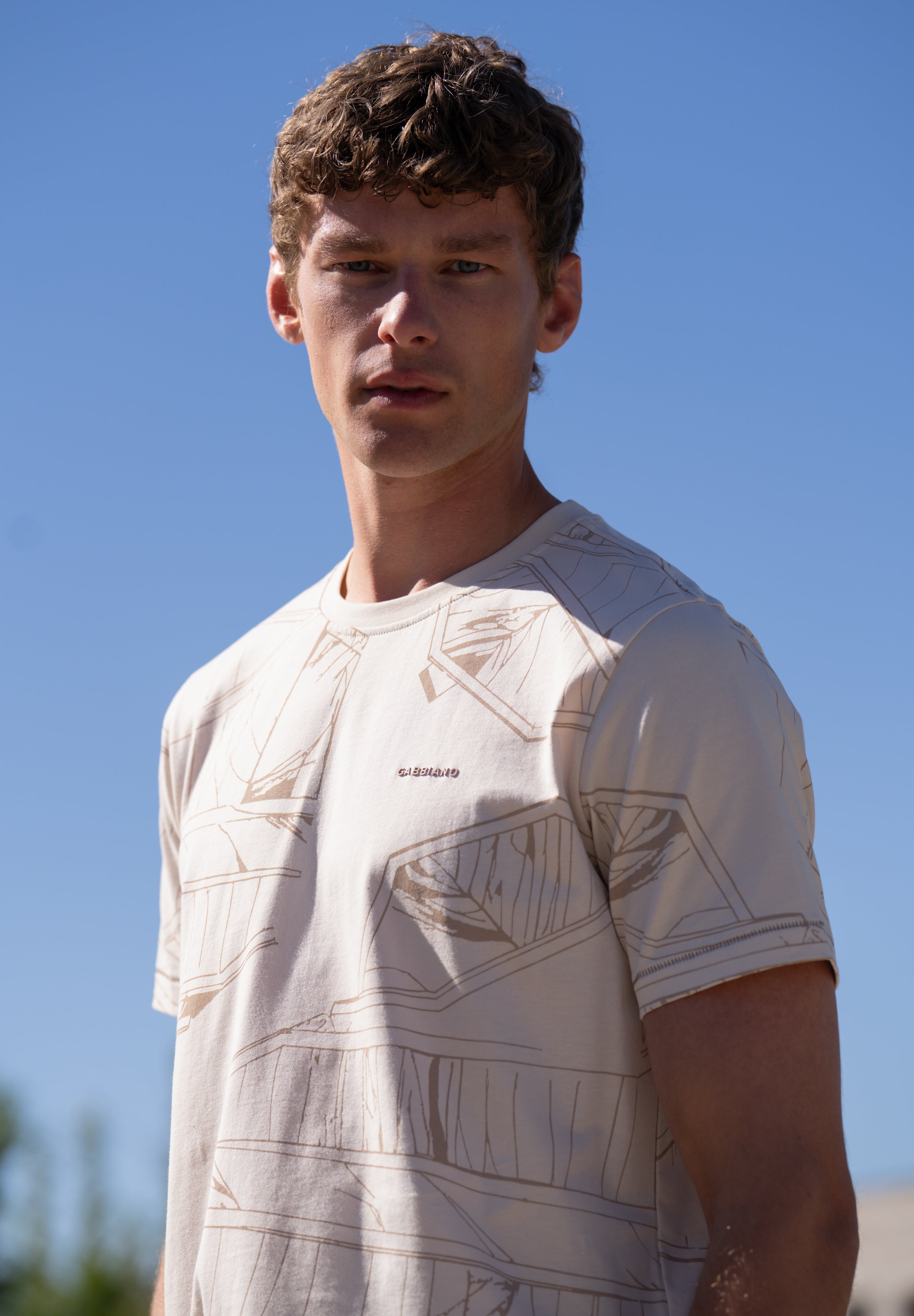Regular fit t-shirt all over print