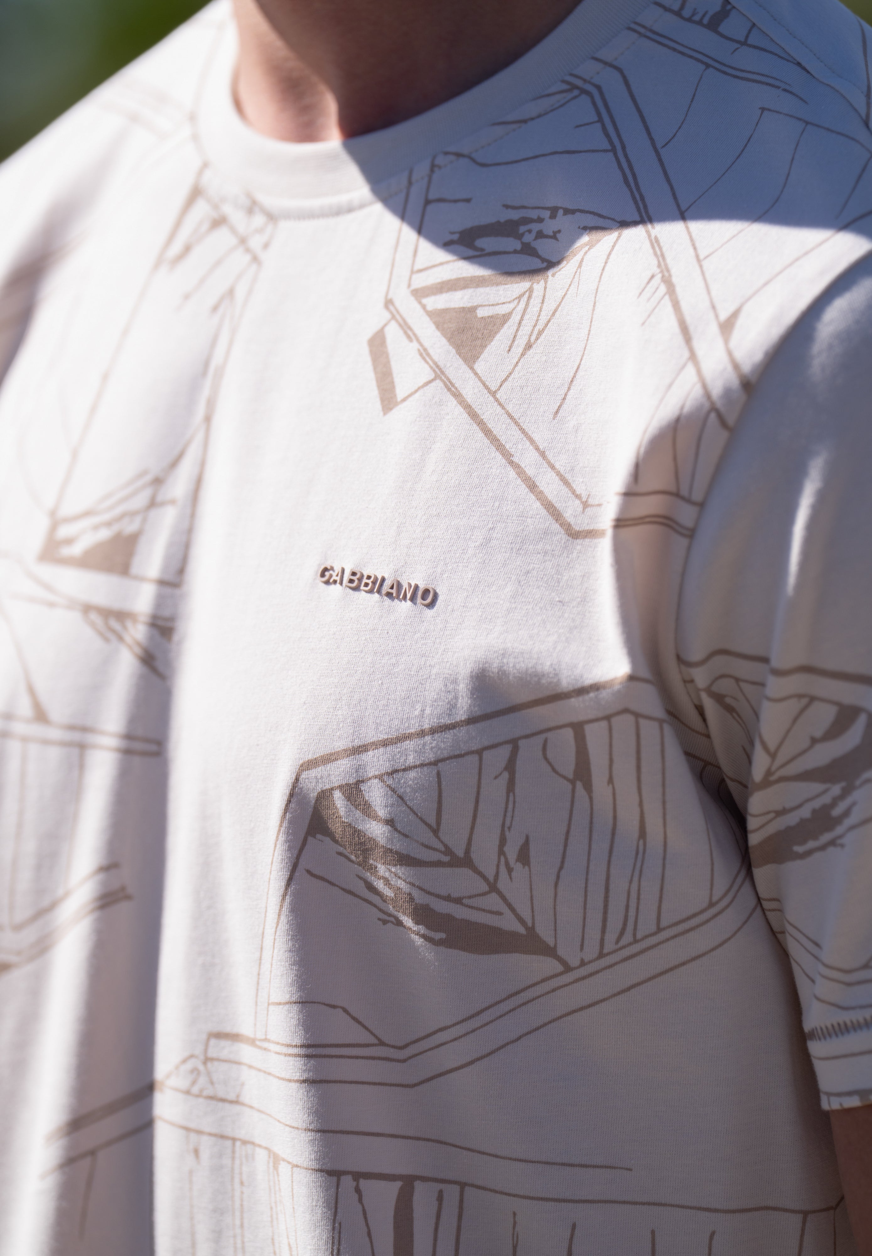 Regular fit t-shirt all over print