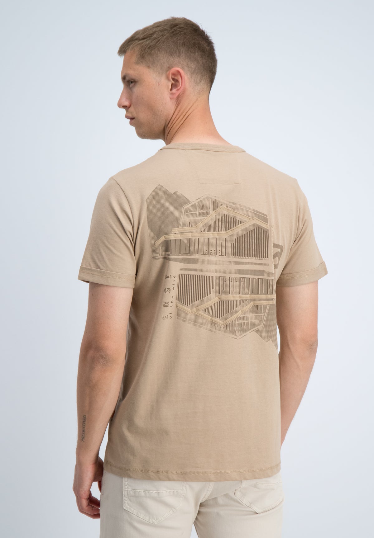 Regular fit t-shirt backprint 3d