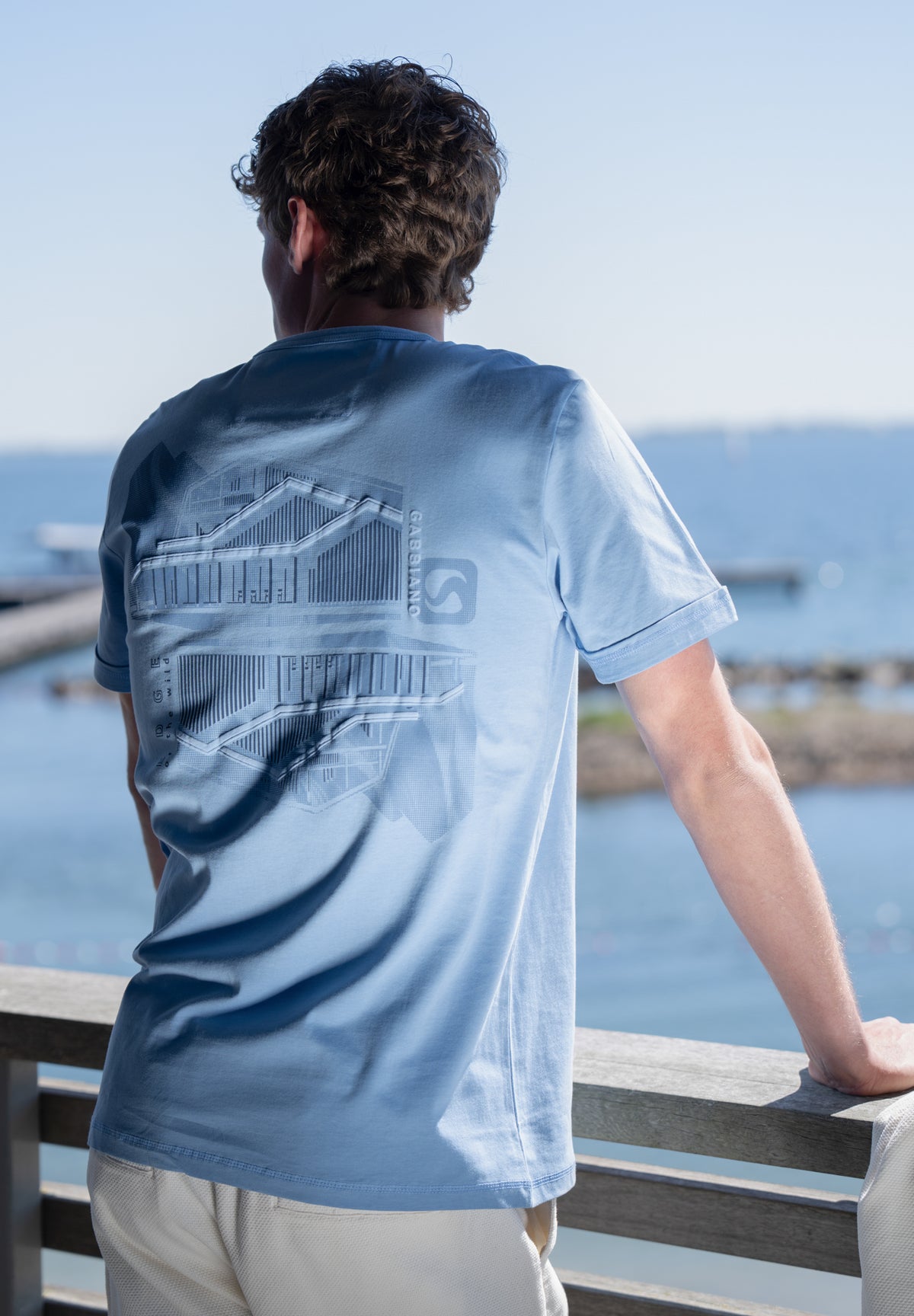 Regular fit t-shirt backprint 3d