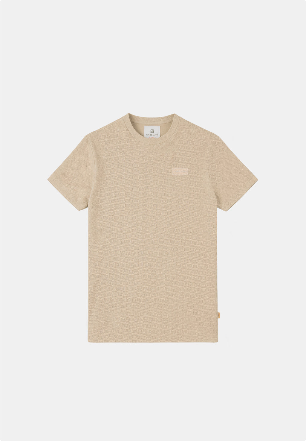 Regular fit t-shirt jacquard structuur