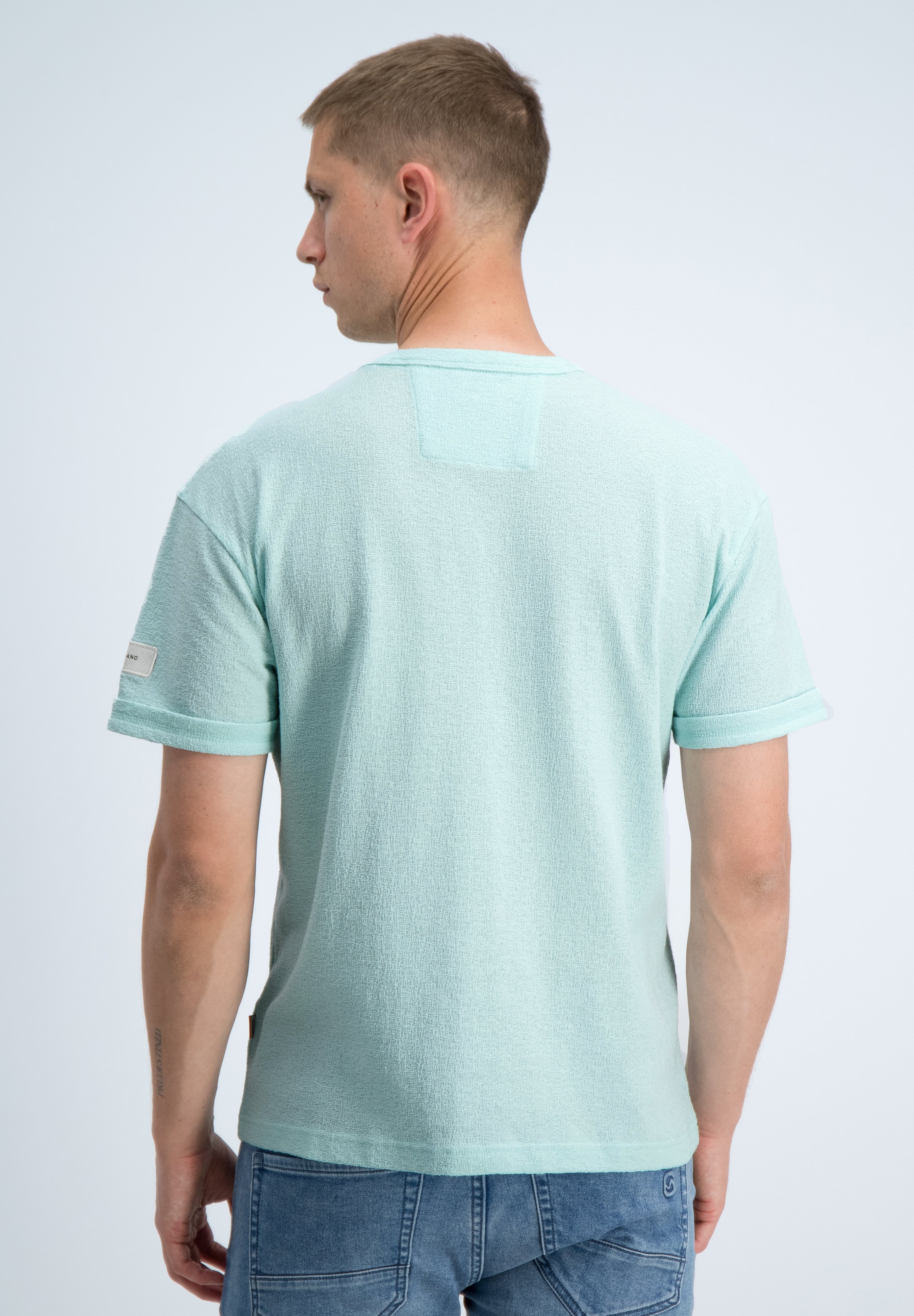 Relaxed fit t-shirt met structuur