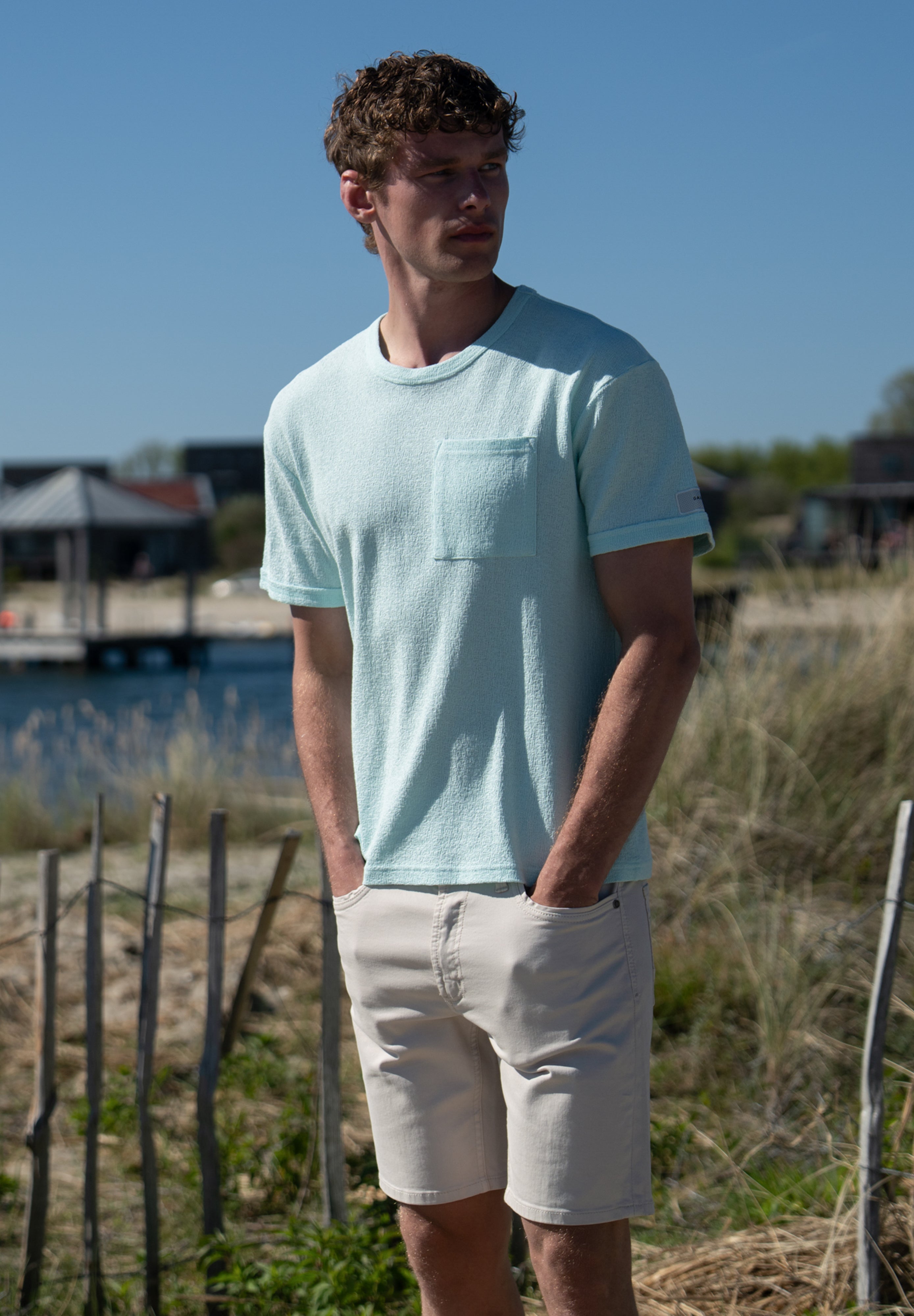 Relaxed fit t-shirt met structuur