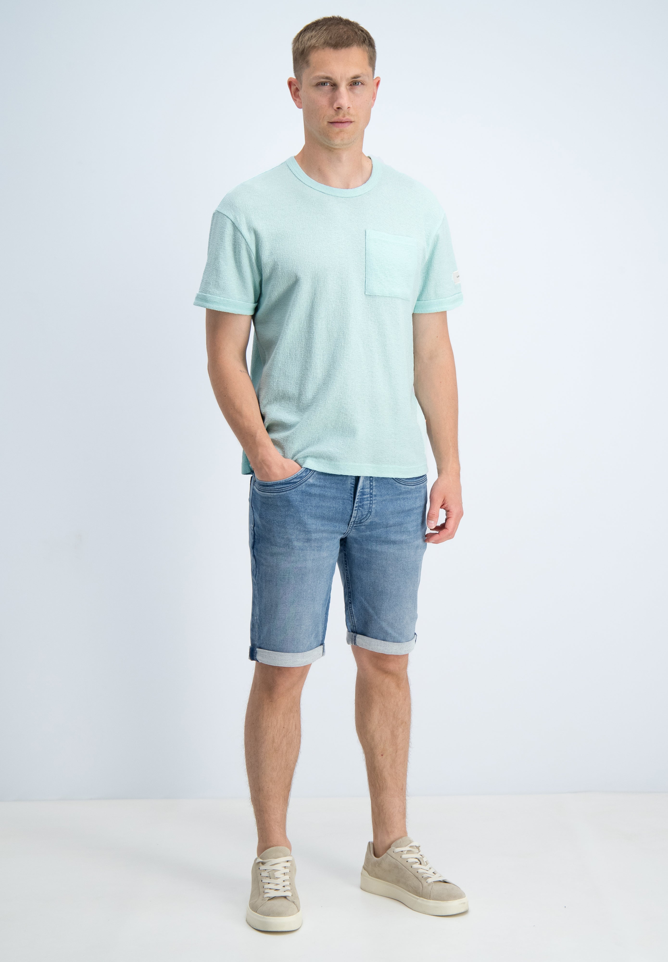 Relaxed fit t-shirt met structuur