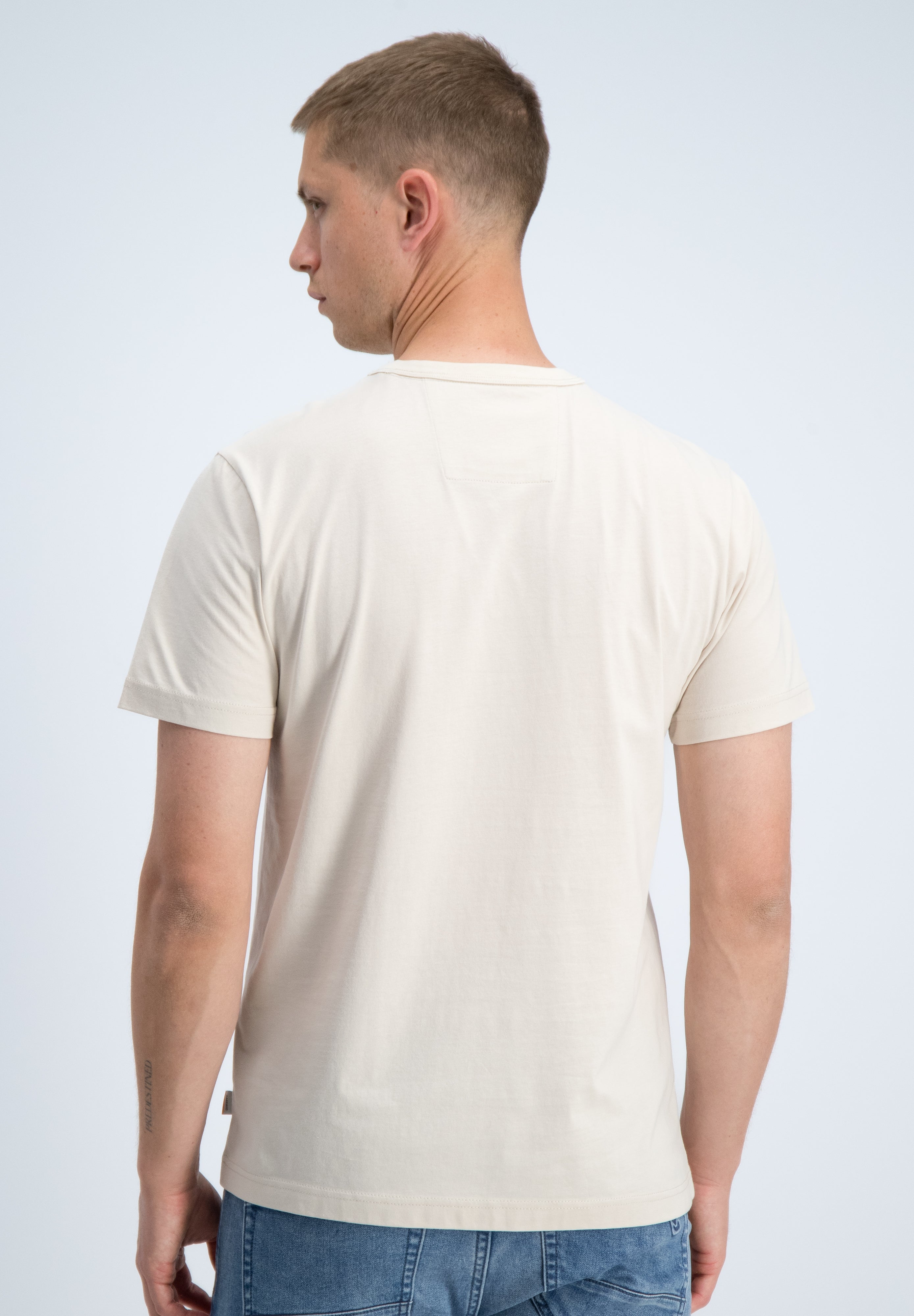 Regular fit t-shirt met embroidery en print