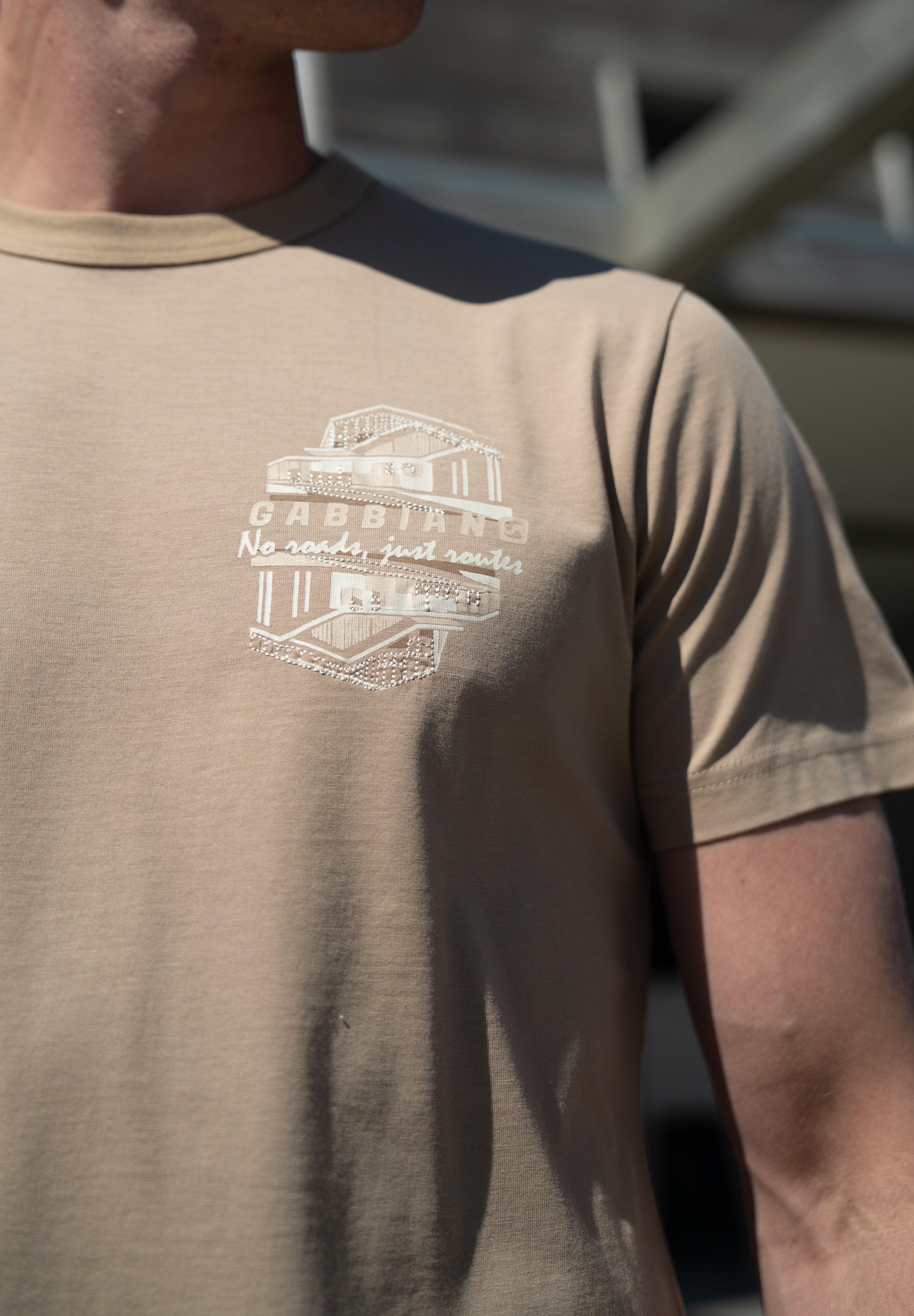 Regular fit t-shirt met embroidery en print