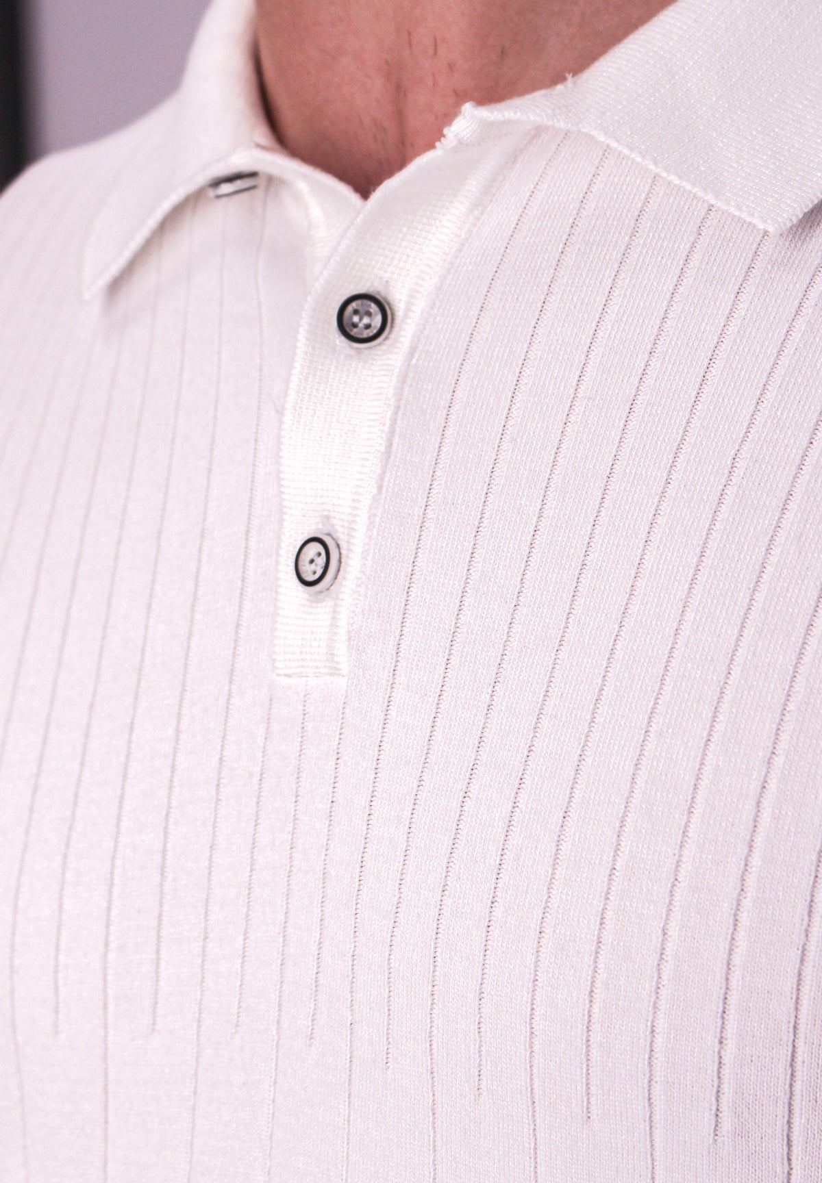 Mavon – knitted stripe polo