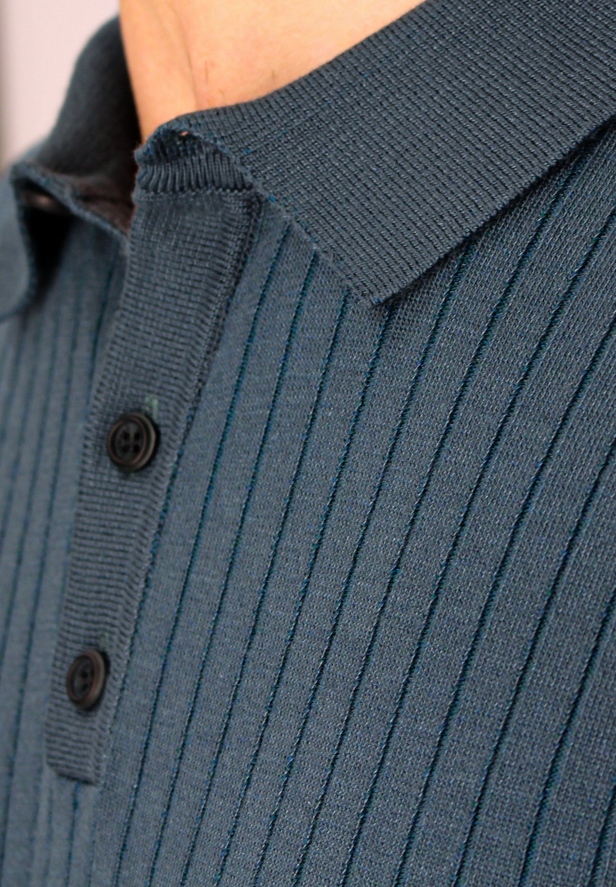Mavon – knitted stripe polo
