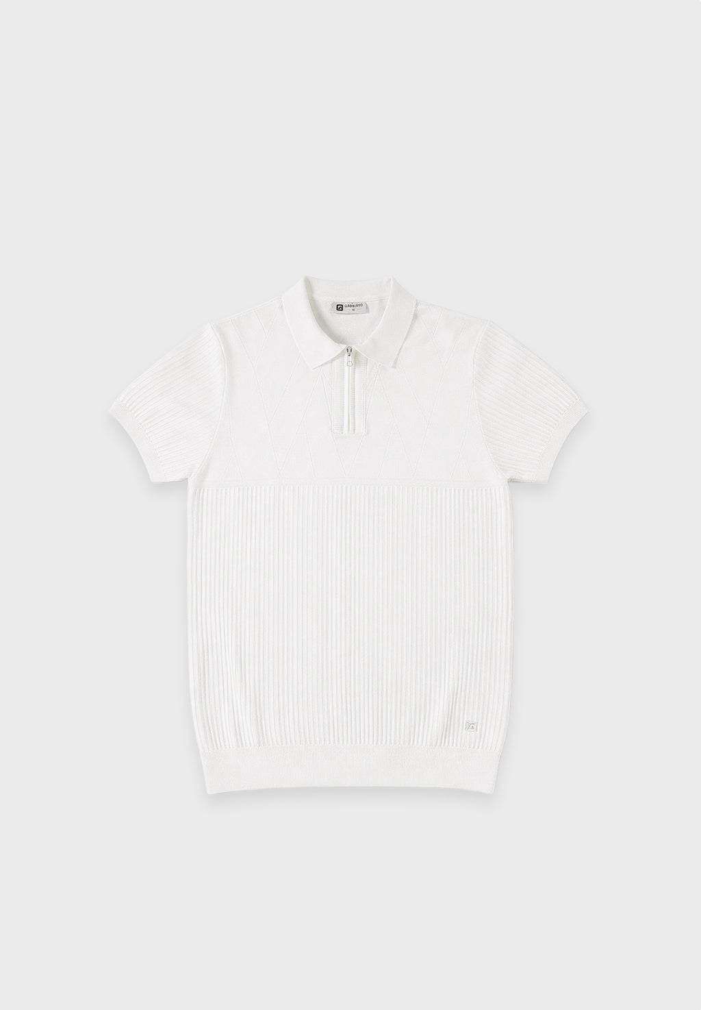 Aerik – Geometric knit polo