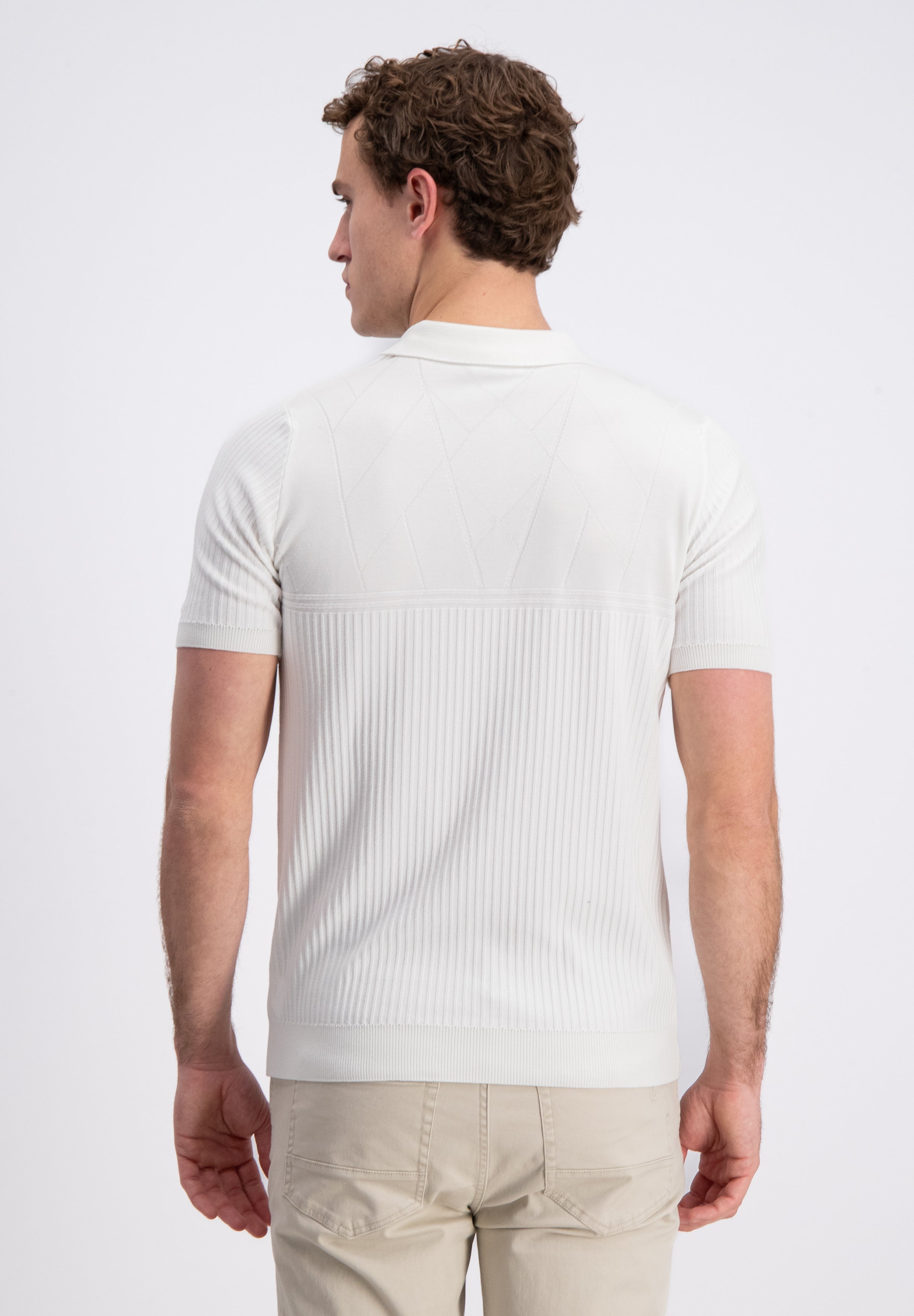 Aerik – Geometrisches Strickpolo
