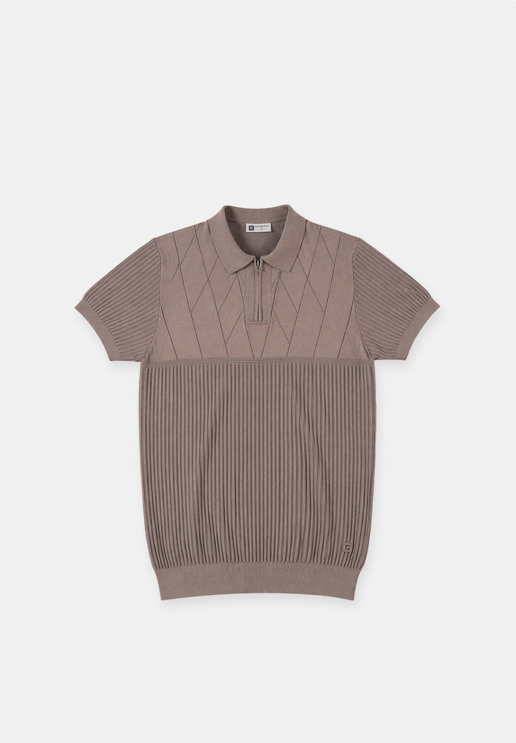 Aerik – Geometrisches Strickpolo