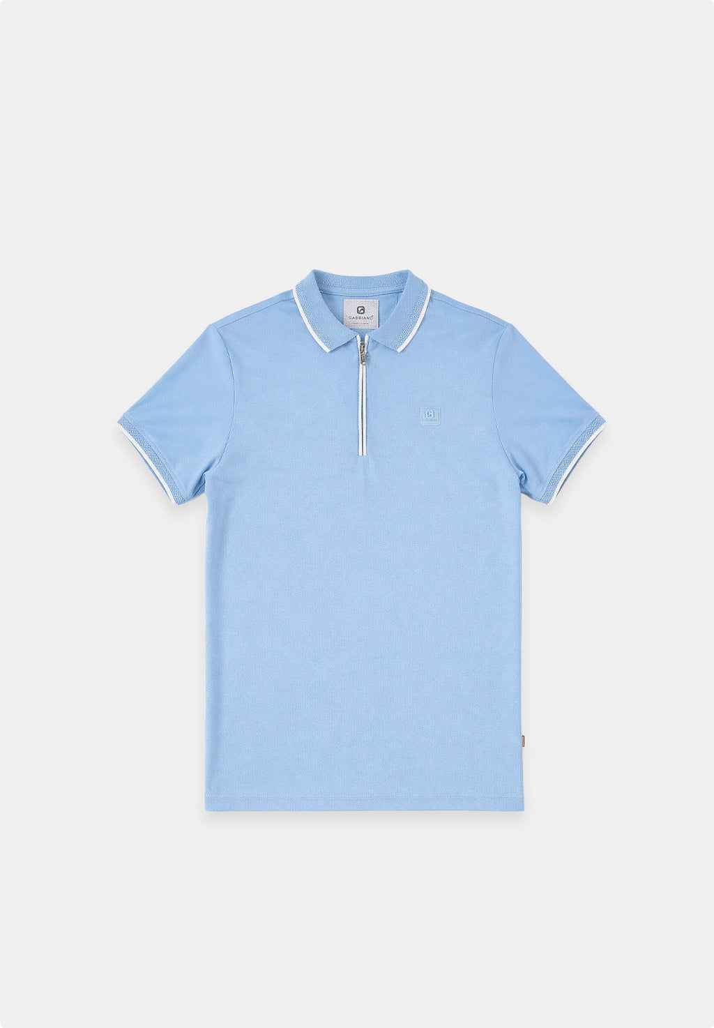 Regular fit polo comfort met rits