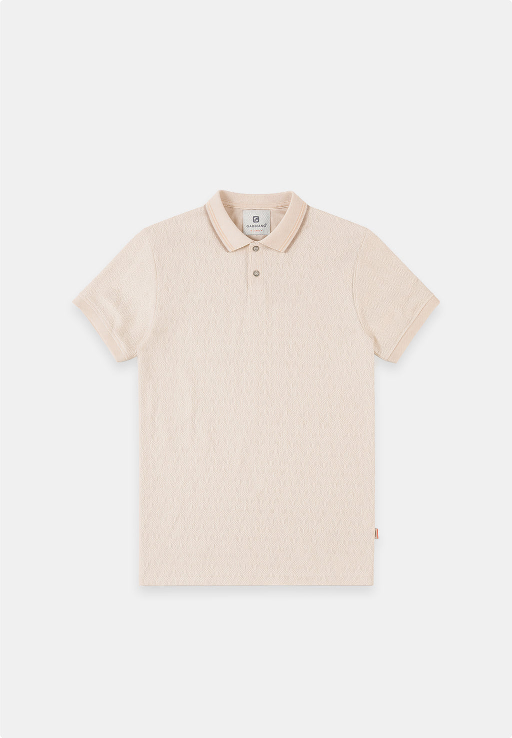 Regular fit polo jacquard met structuur