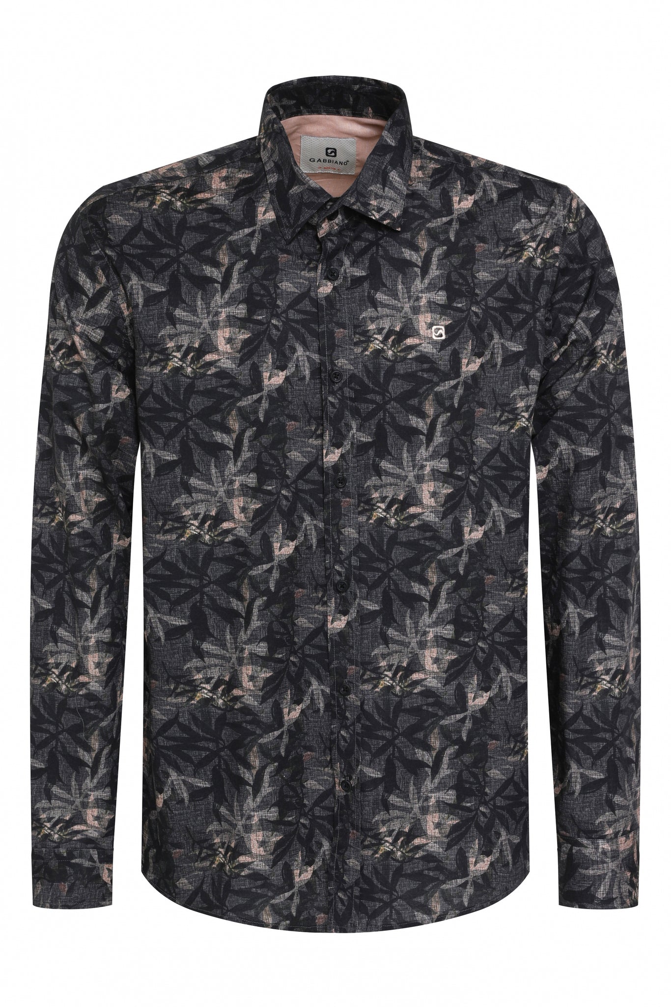 Overhemd met floral print | Black