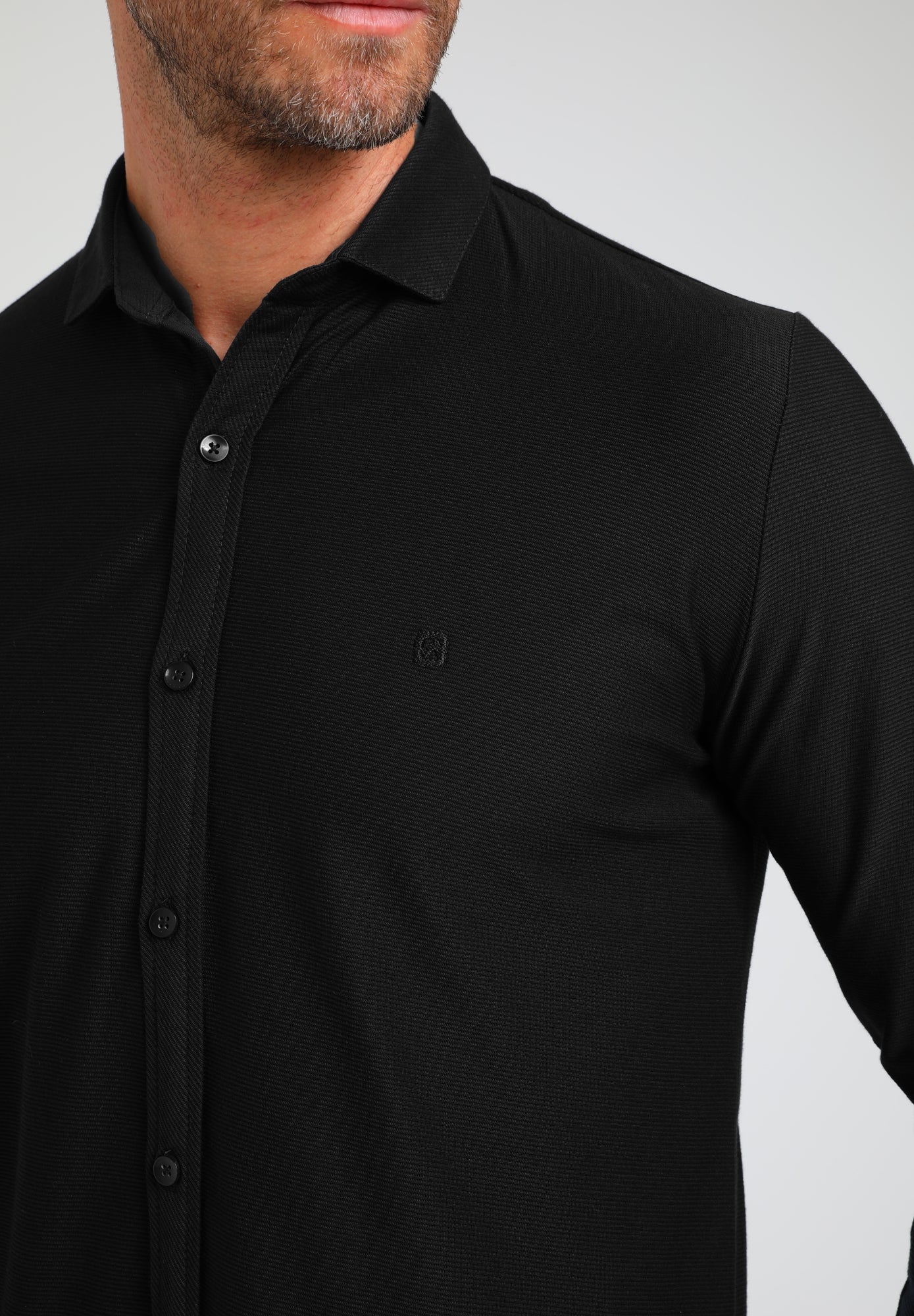 Exclusieve Structuur Overhemd | Black