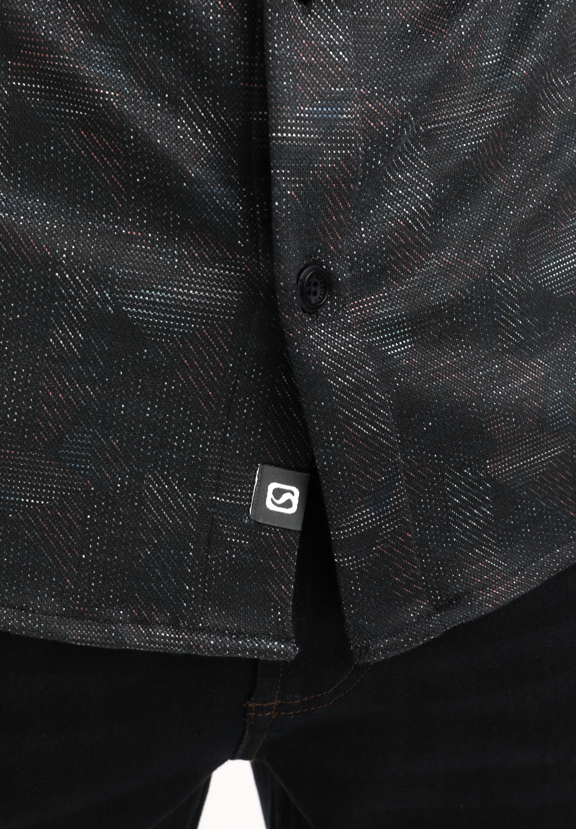 Geometrisch jersey overhemd