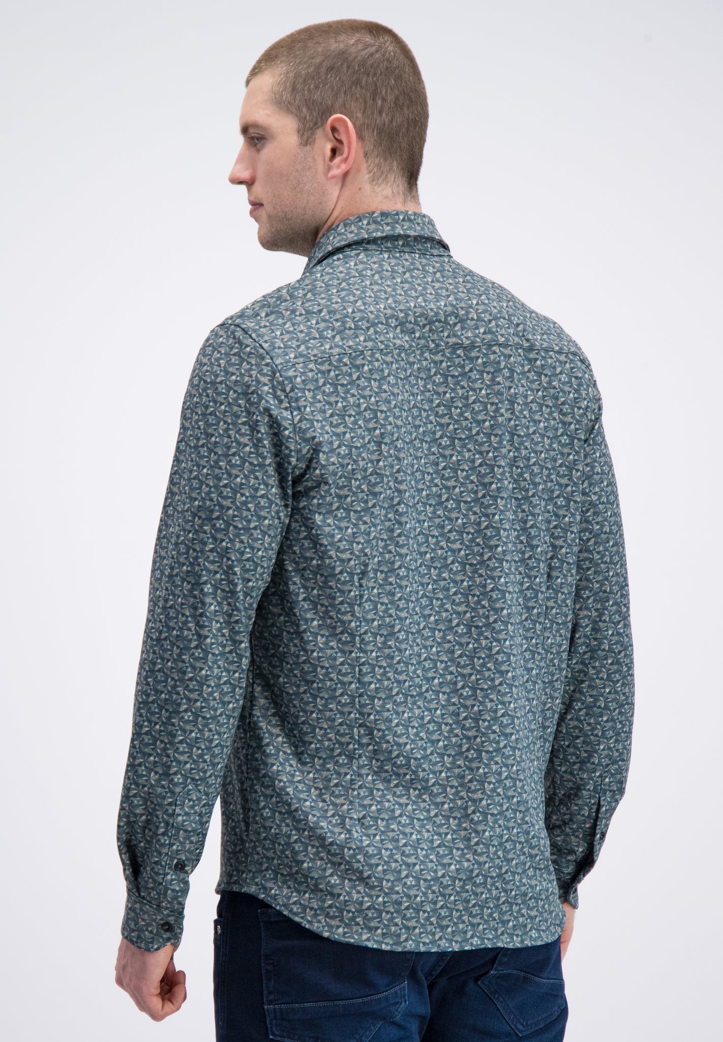 Jersey overhemd printed