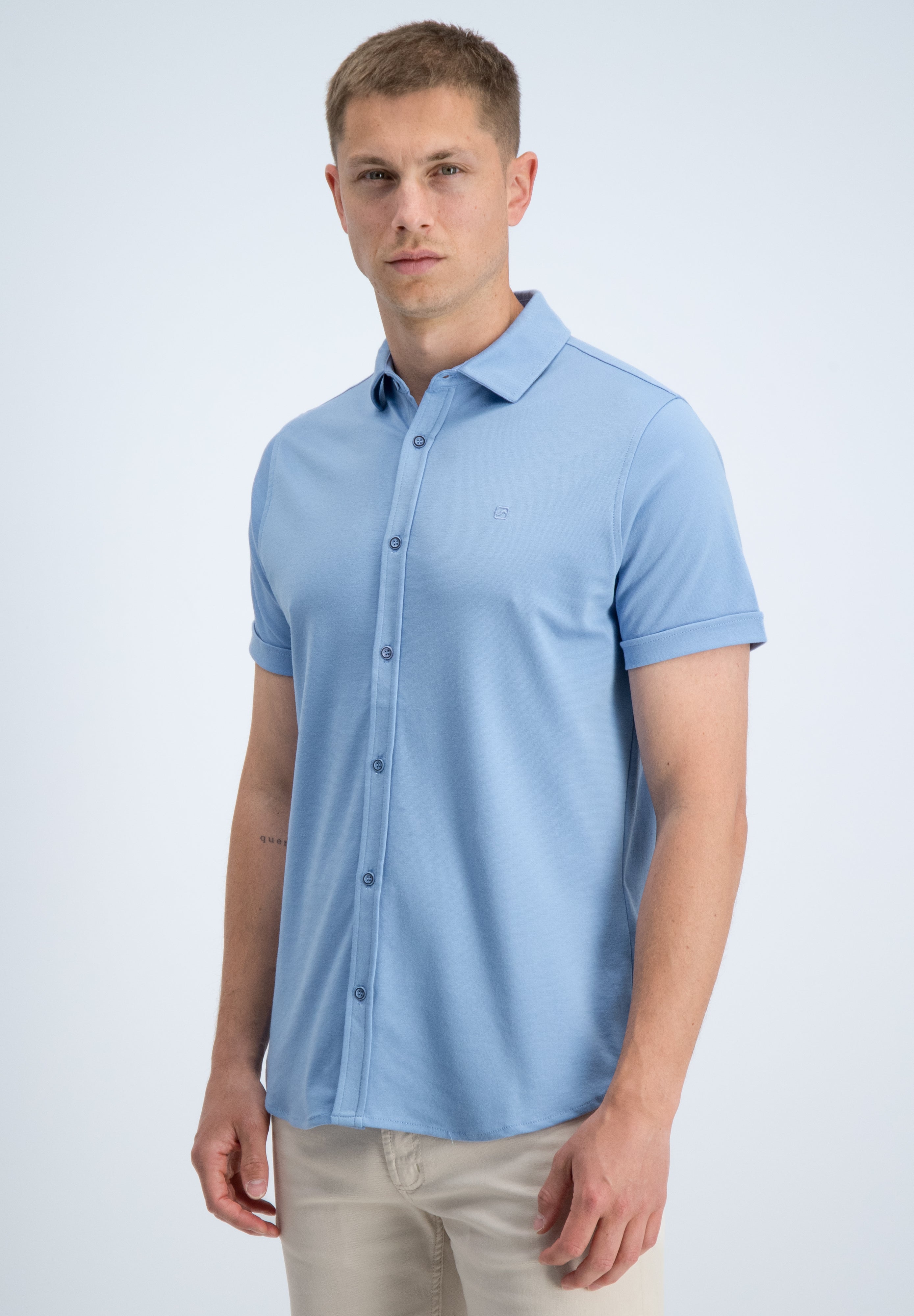 Regular fit overhemd comfort korte mouw