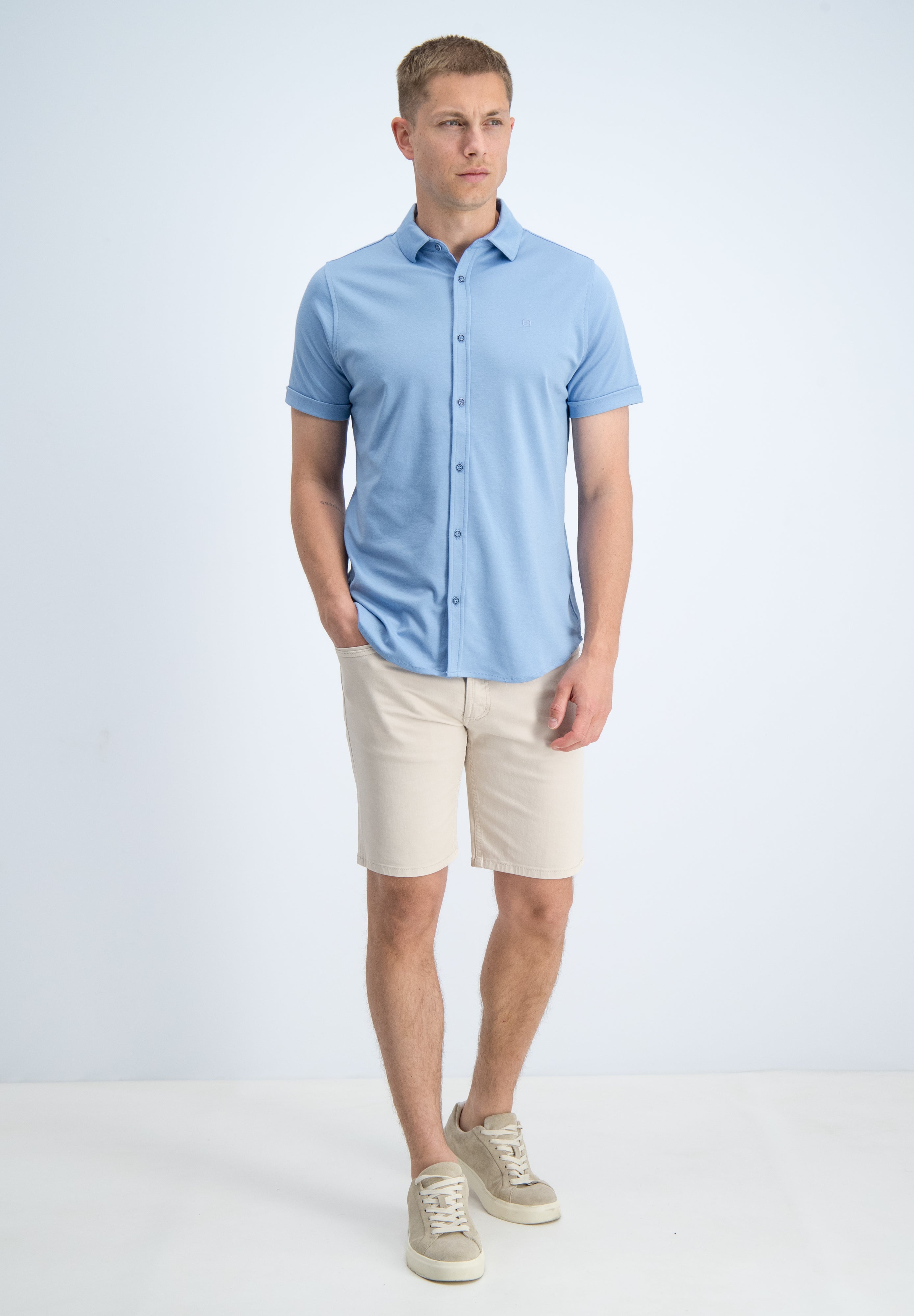 Regular fit overhemd comfort korte mouw