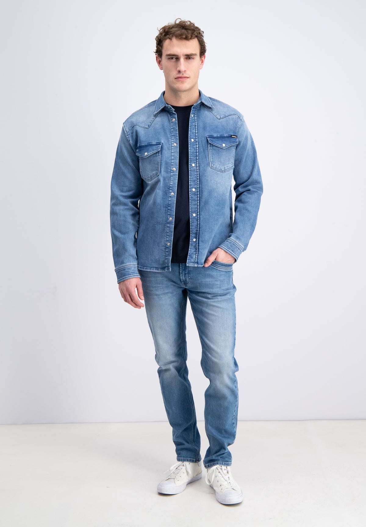 Alvon –Denim jogg overhemd