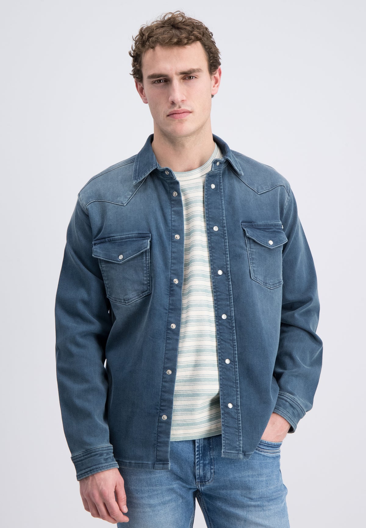 Alvon –Denim jogg overhemd