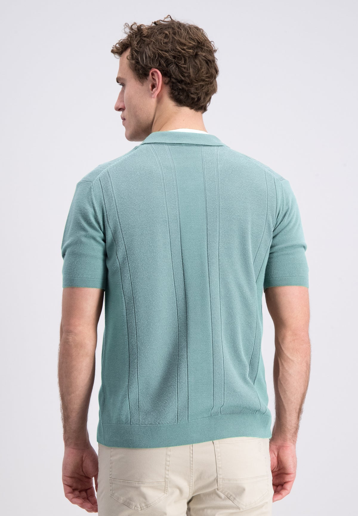 Oskar ­– Knitted Short sleeve viscose shirt