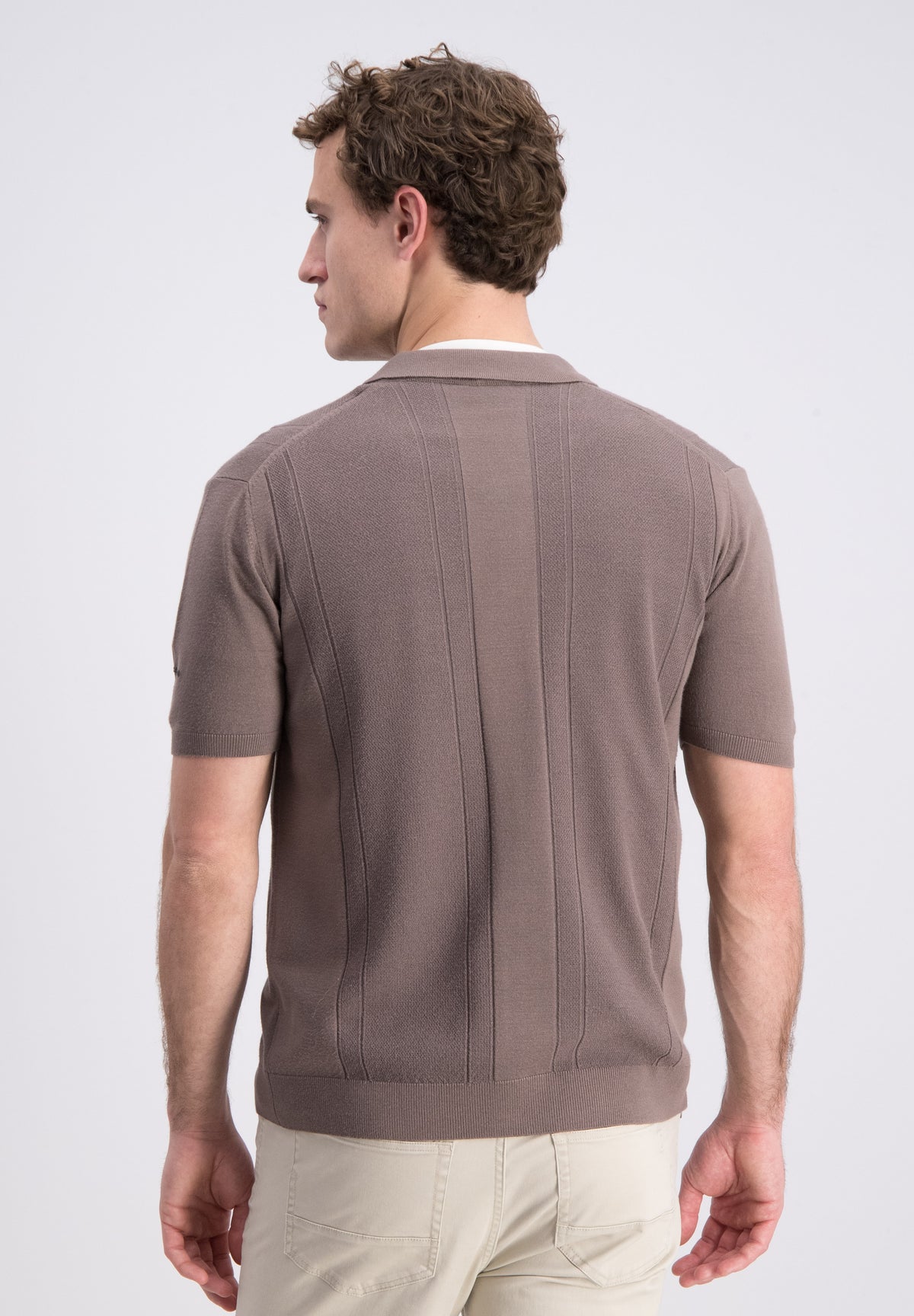 Oskar ­– Knitted Short sleeve viscose shirt