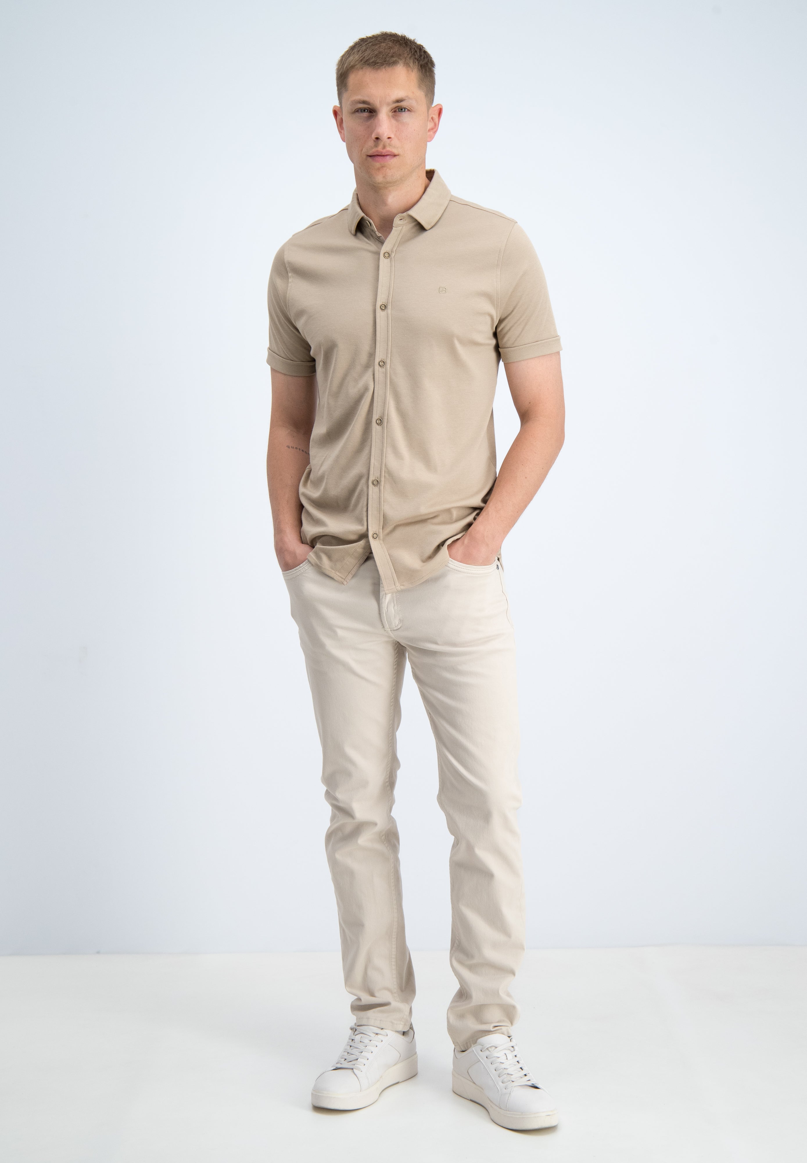 Regular fit overhemd comfort korte mouw