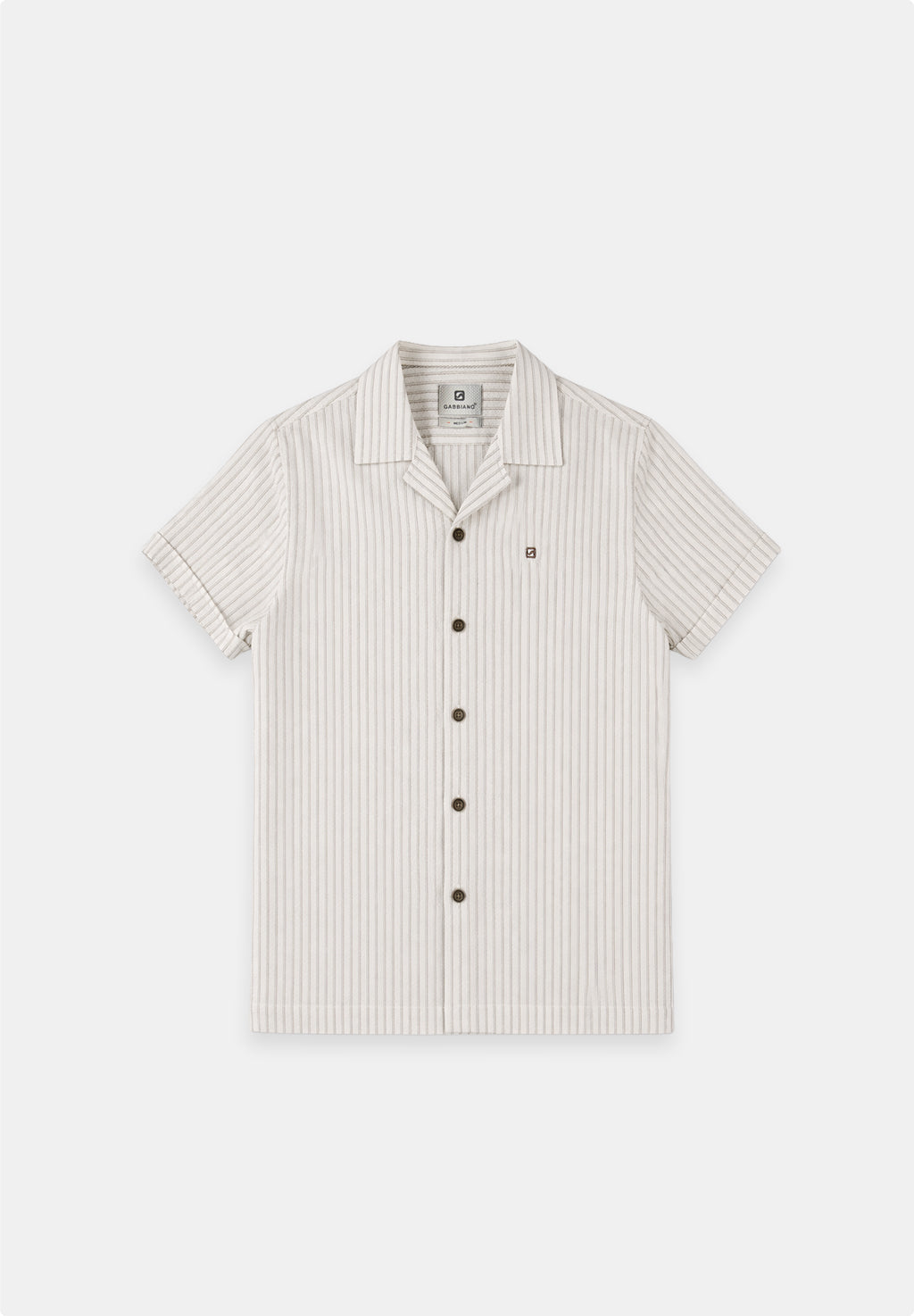 Regular fit overhemd korte mouw crepe