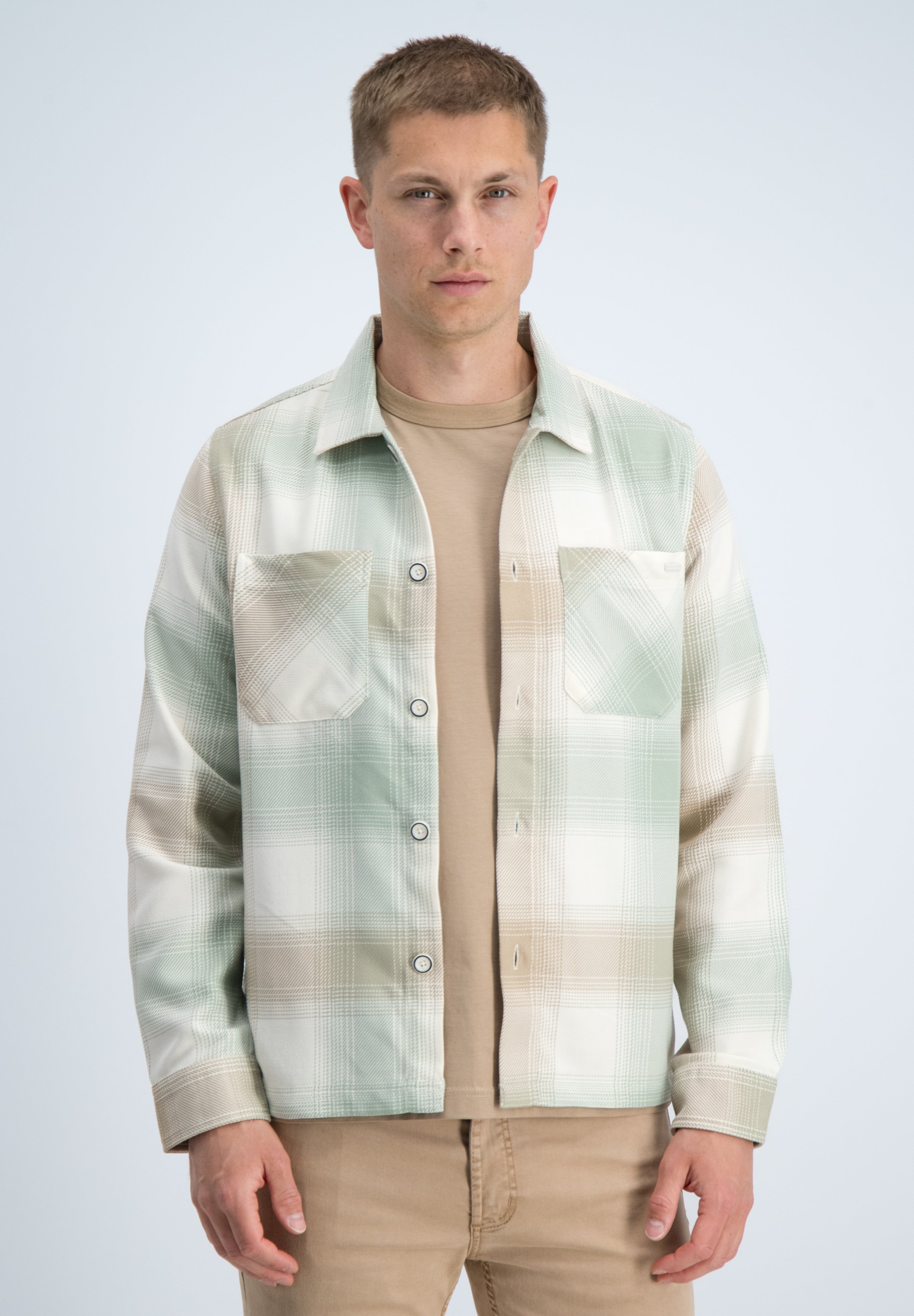 Regular fit overshirt met borstzakken