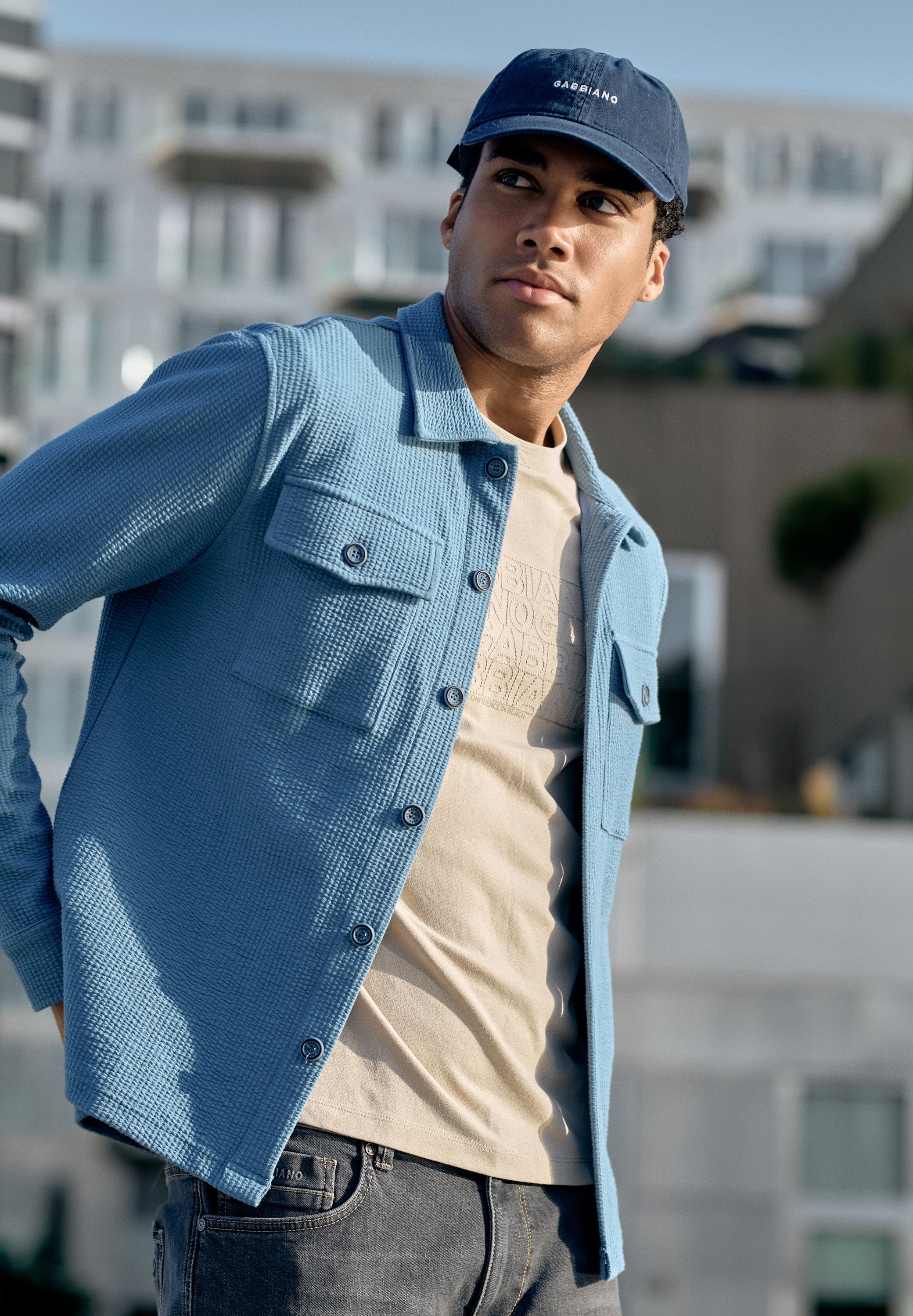 Finny – Jacquard Stripe Overshirt