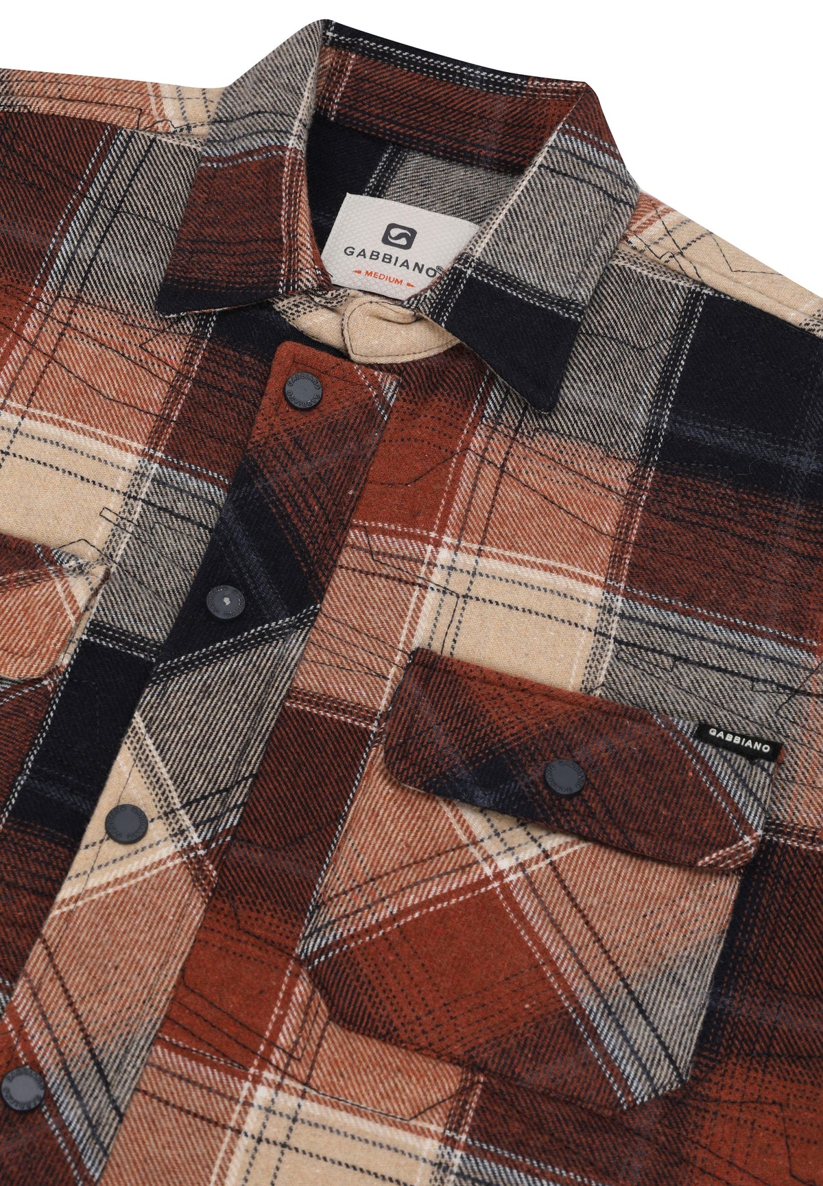 Stoere flannel gevoerde overshirt