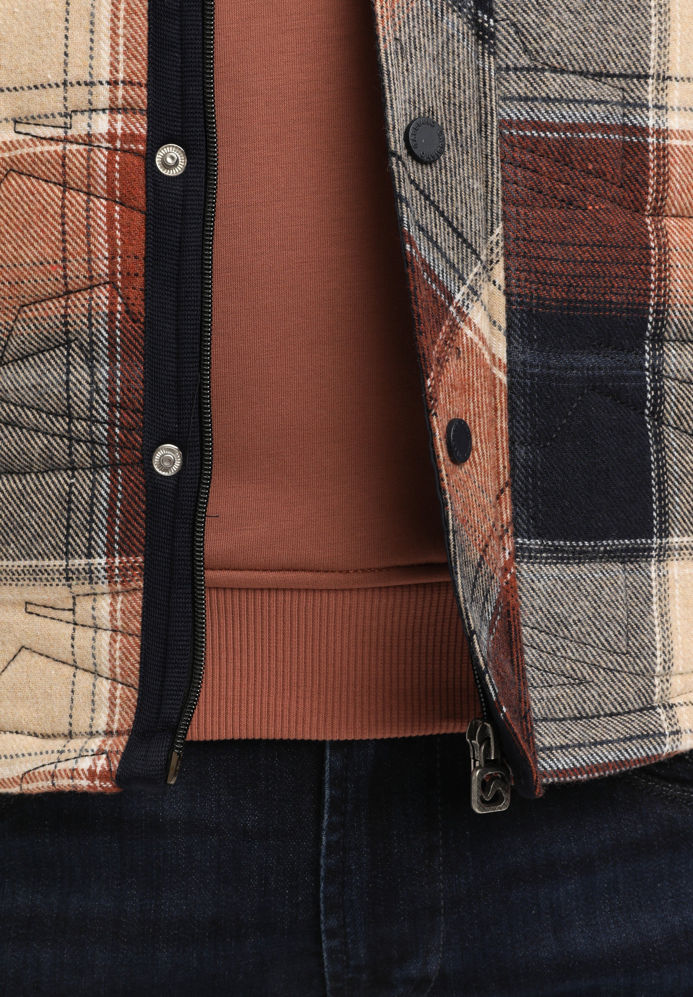 Stoere flannel gevoerde overshirt