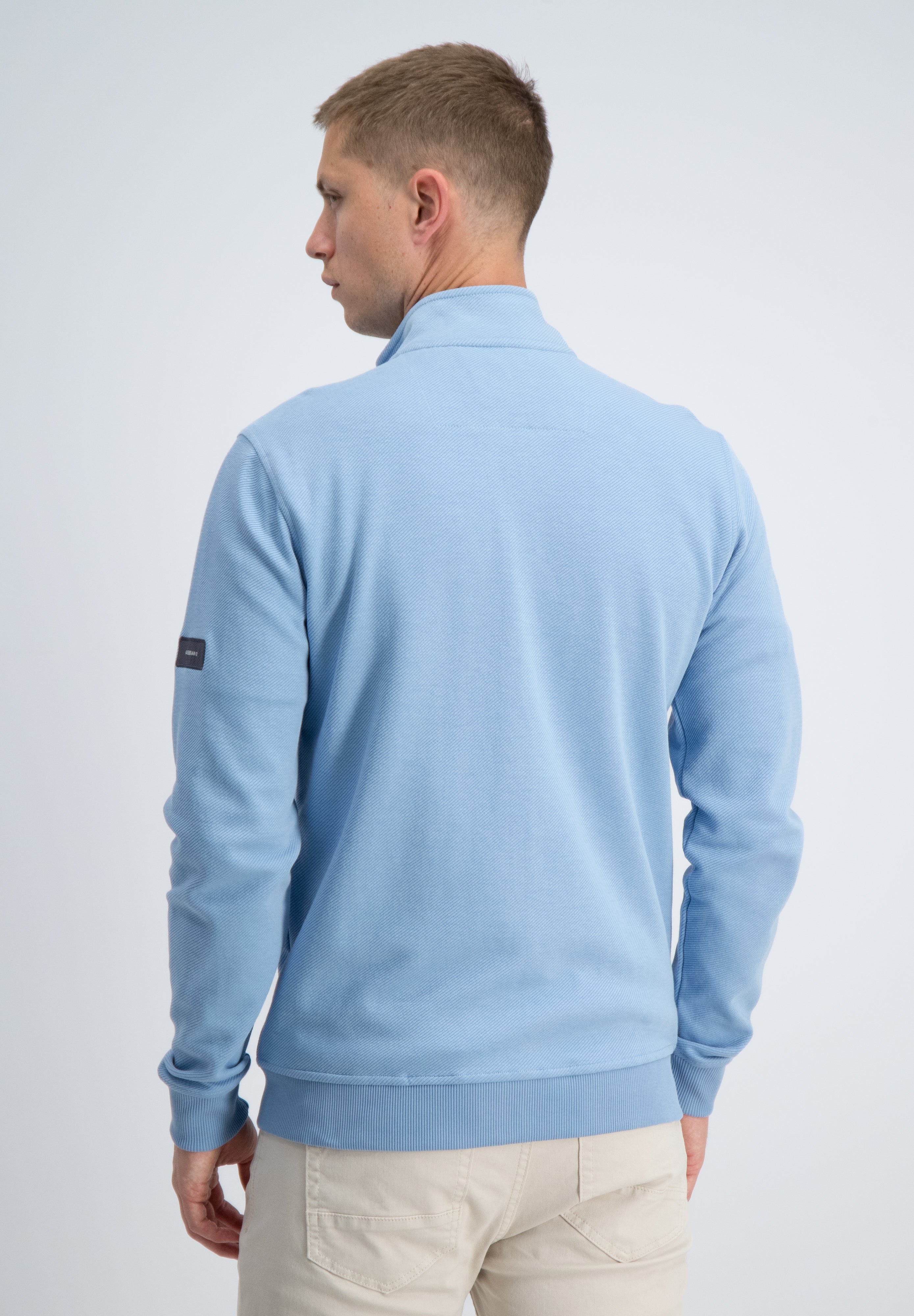 Regular fit vest structuur met borstzakken