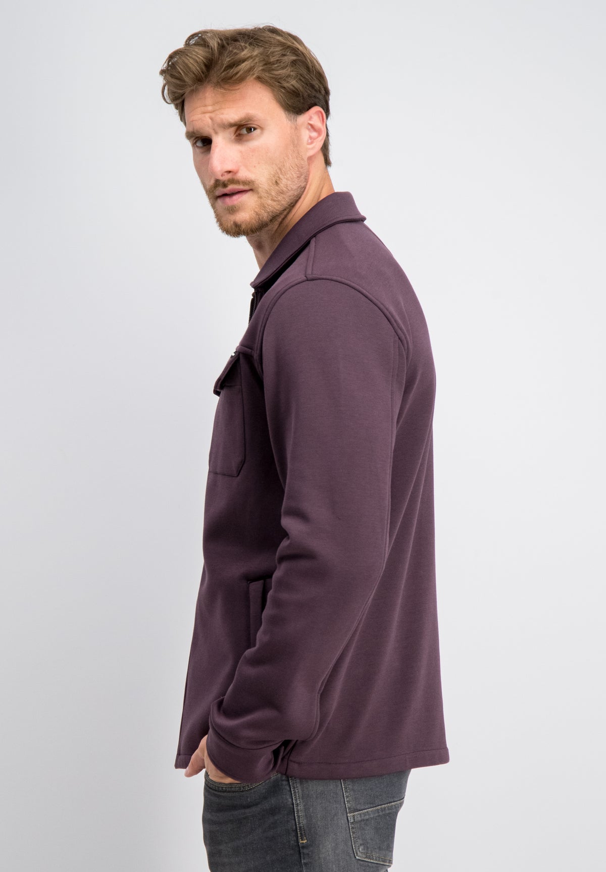 Eason – Sweat Zip Overshirt