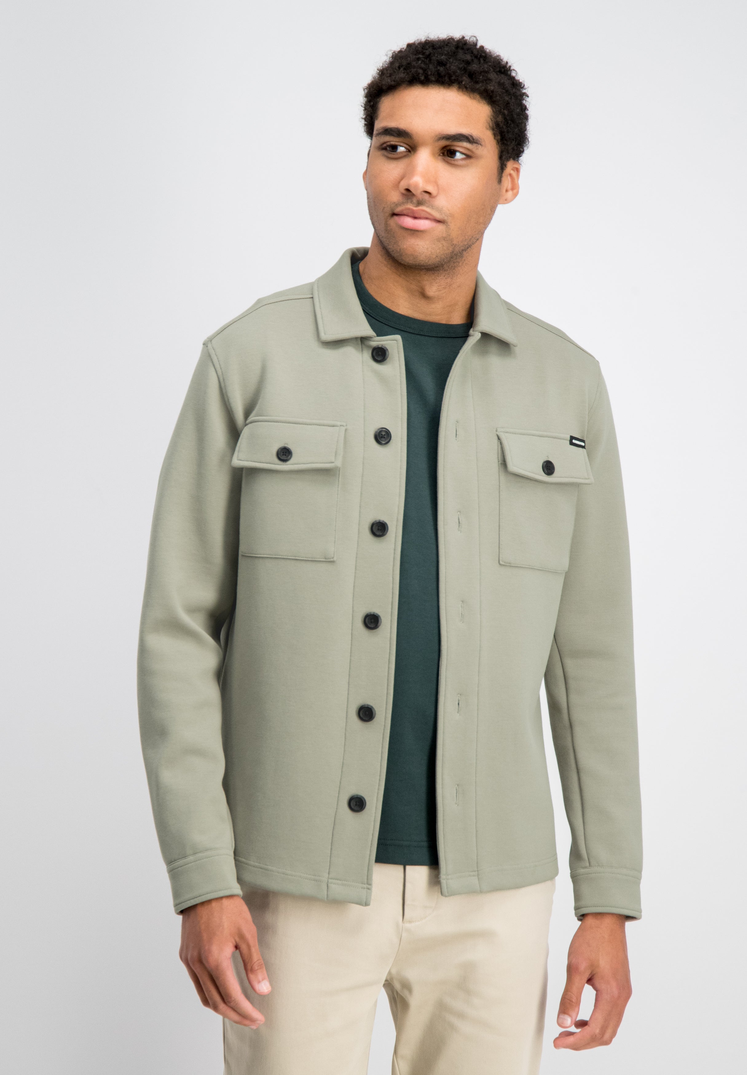 Brody - Pique Interlock Overshirt