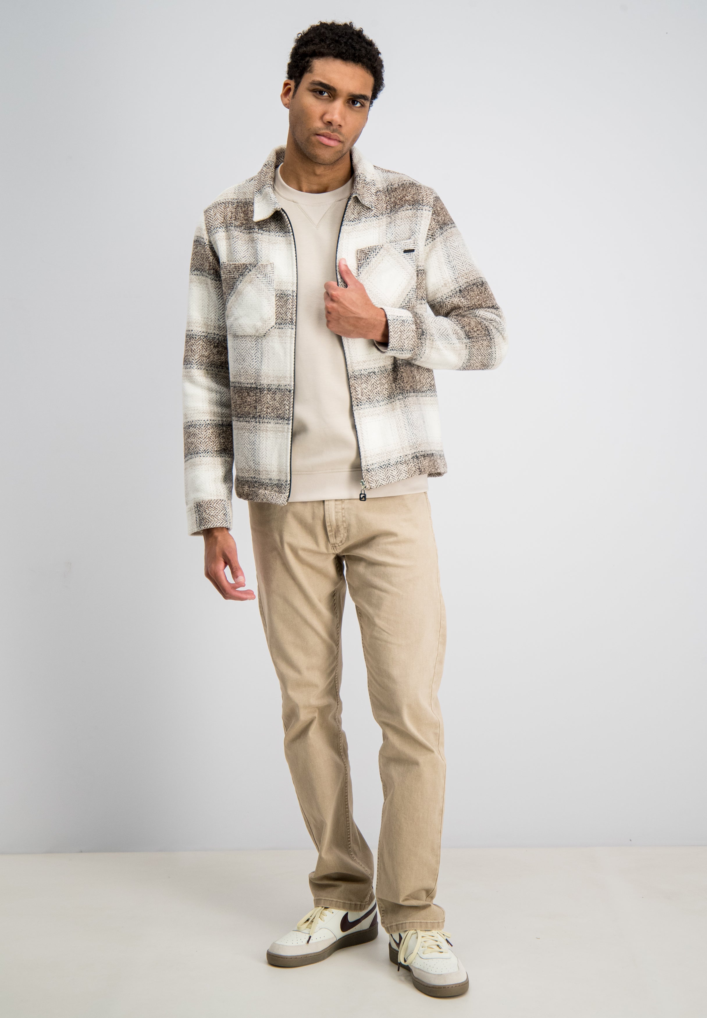 Glenn – Check Flannel Zip Overshirt